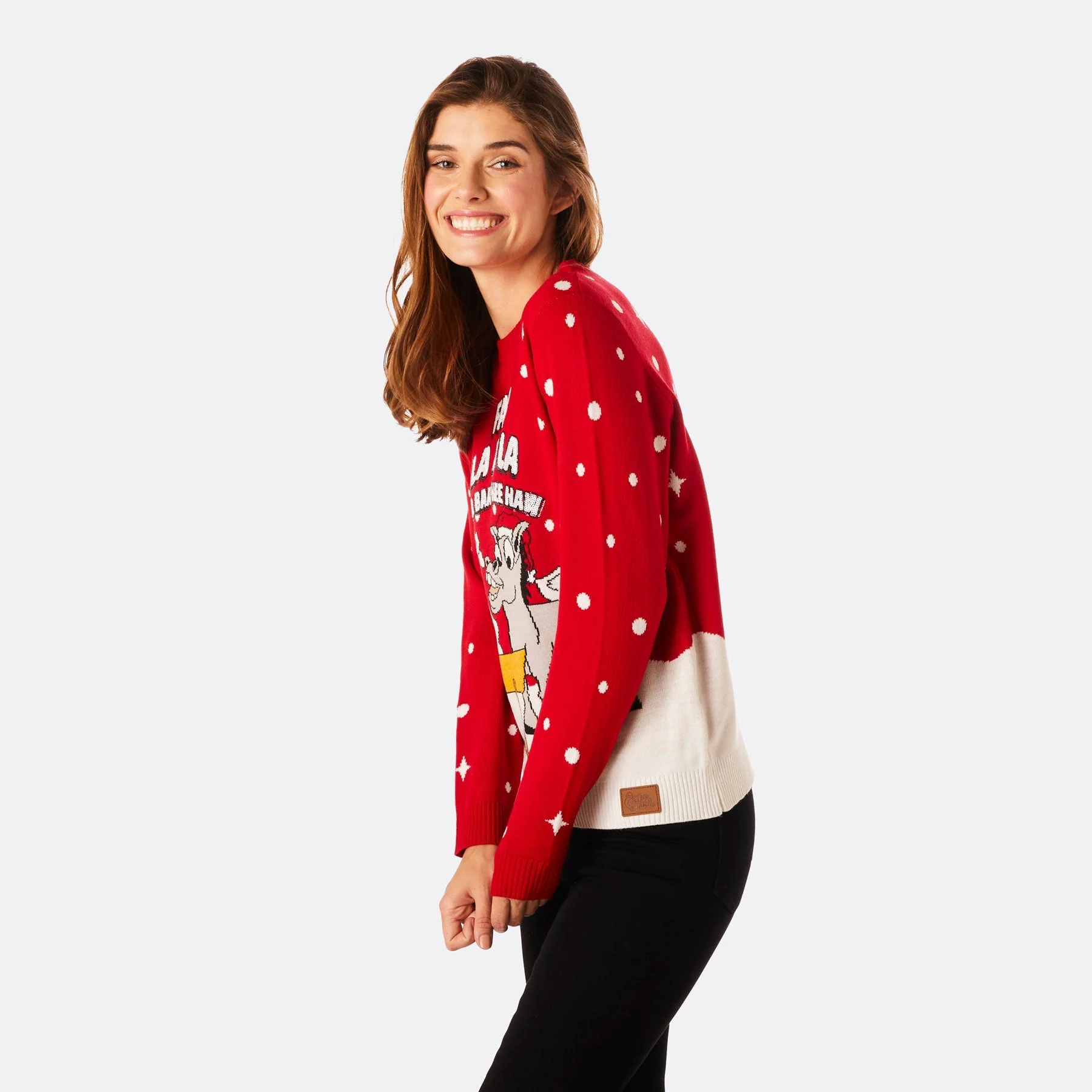 Baa Baa Weihnachtspullover Damen - Image 3