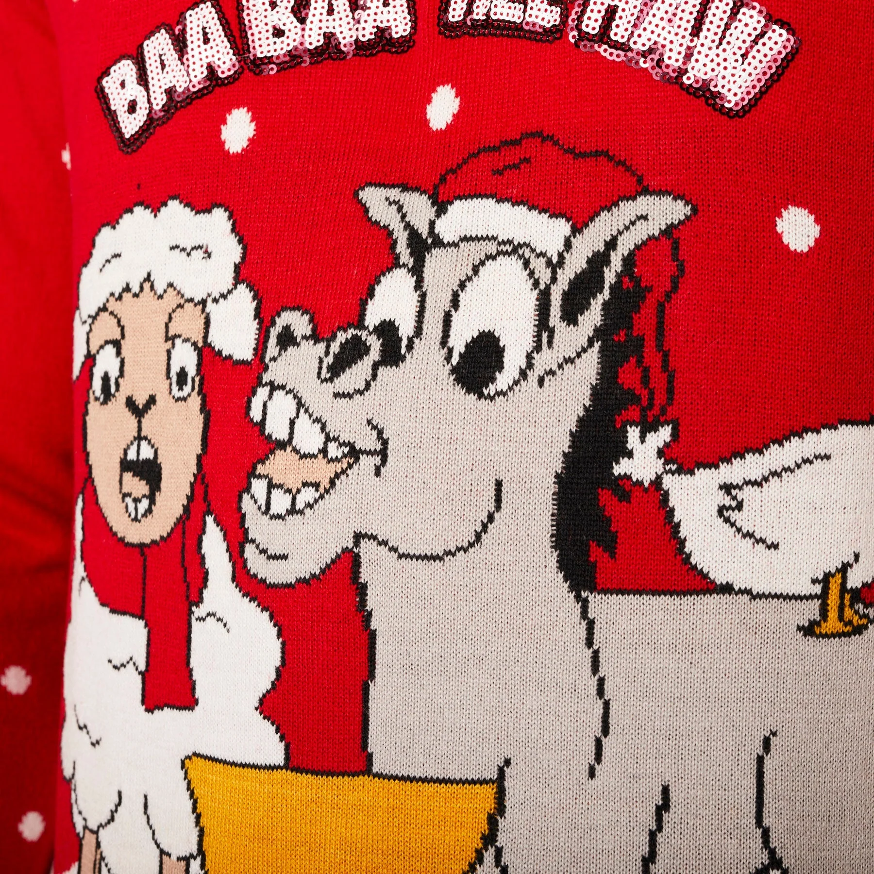 Baa Baa Weihnachtspullover Damen - Image 4