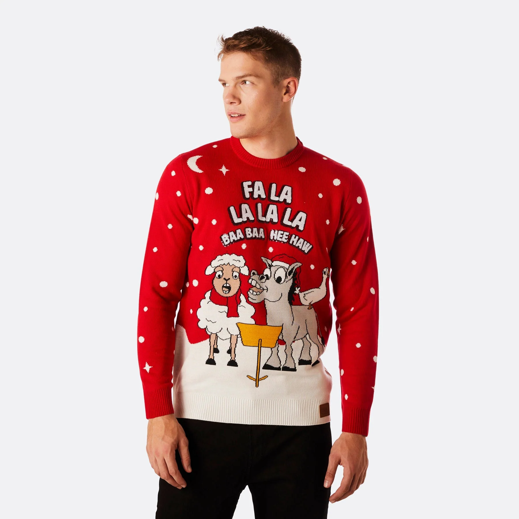 Baa Baa Weihnachtspullover Herren - Image 2