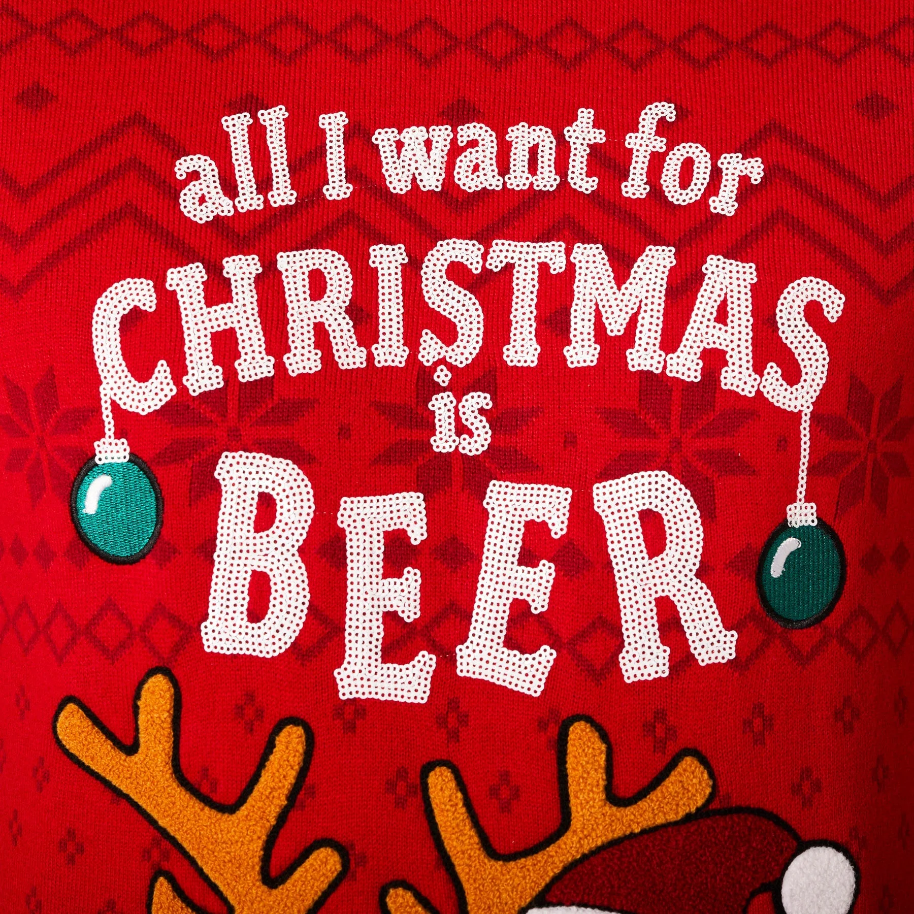 Beer Weihnachtspullover Damen - Image 4