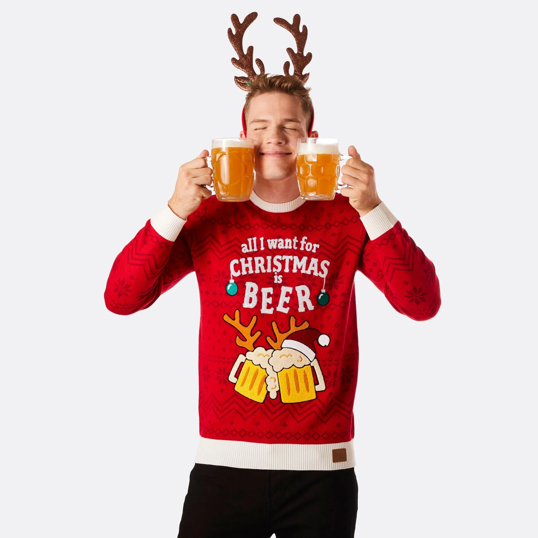 Beer Weihnachtspullover Herren - Image 2