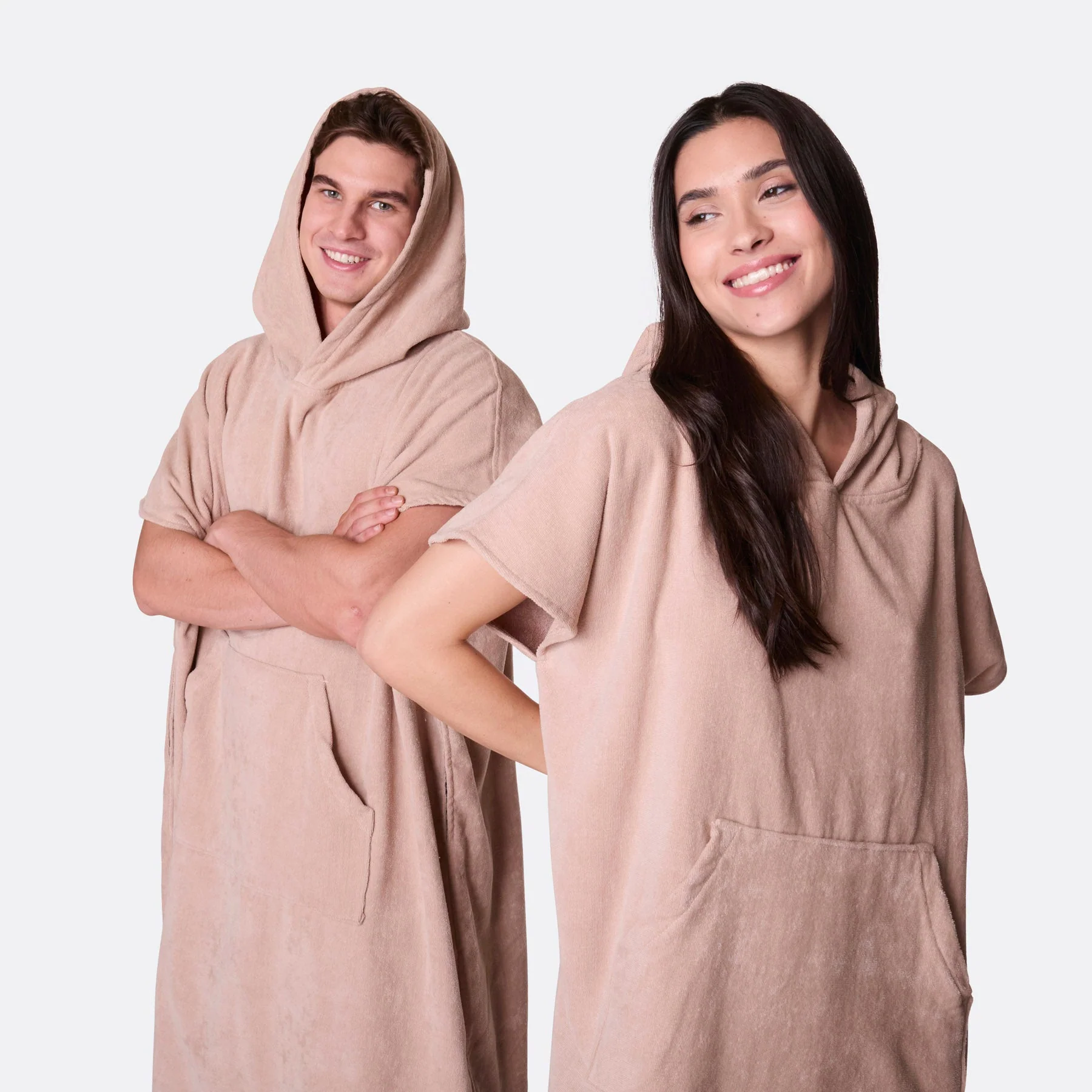 Beiger Badeponcho - Image 2