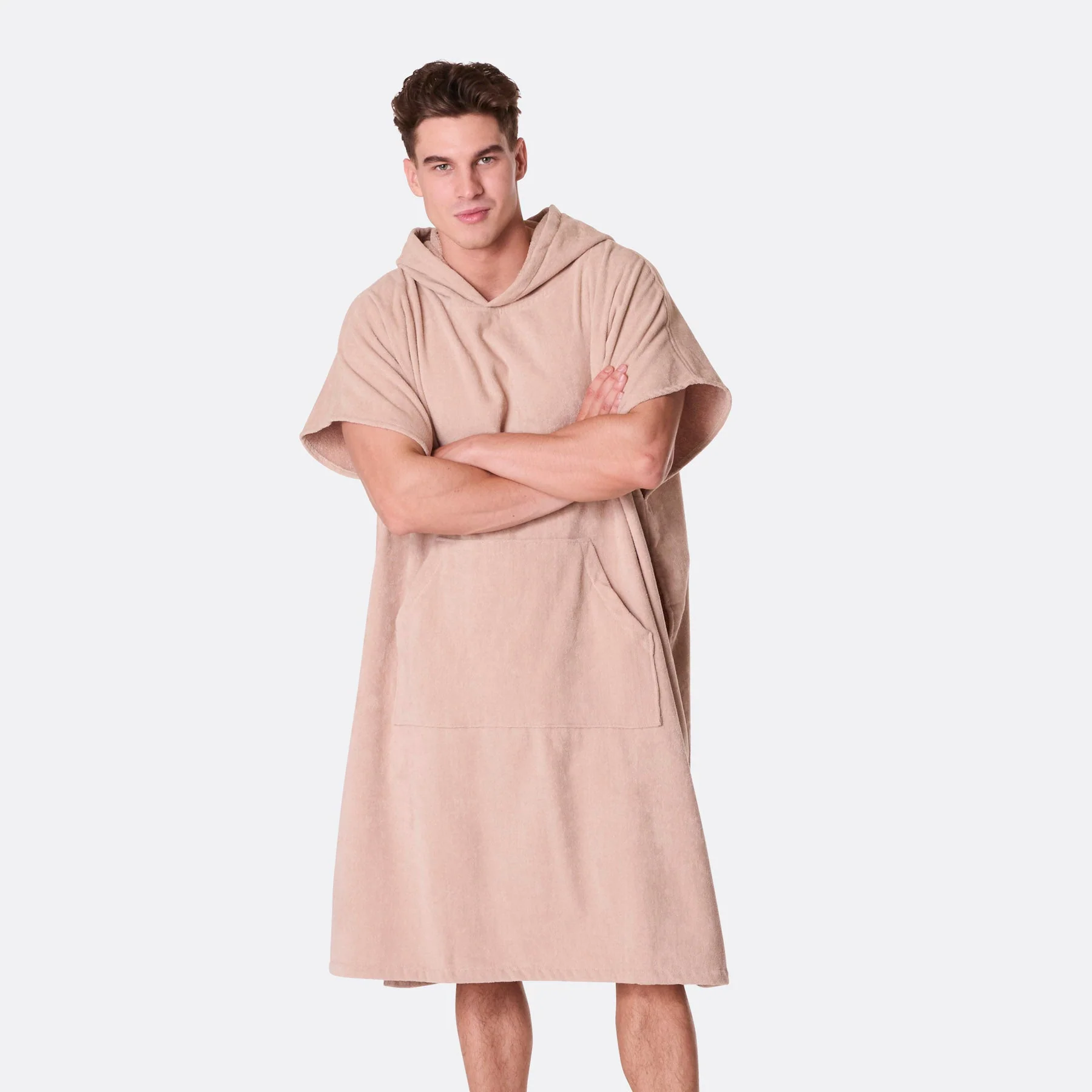 Beiger Badeponcho - Image 5