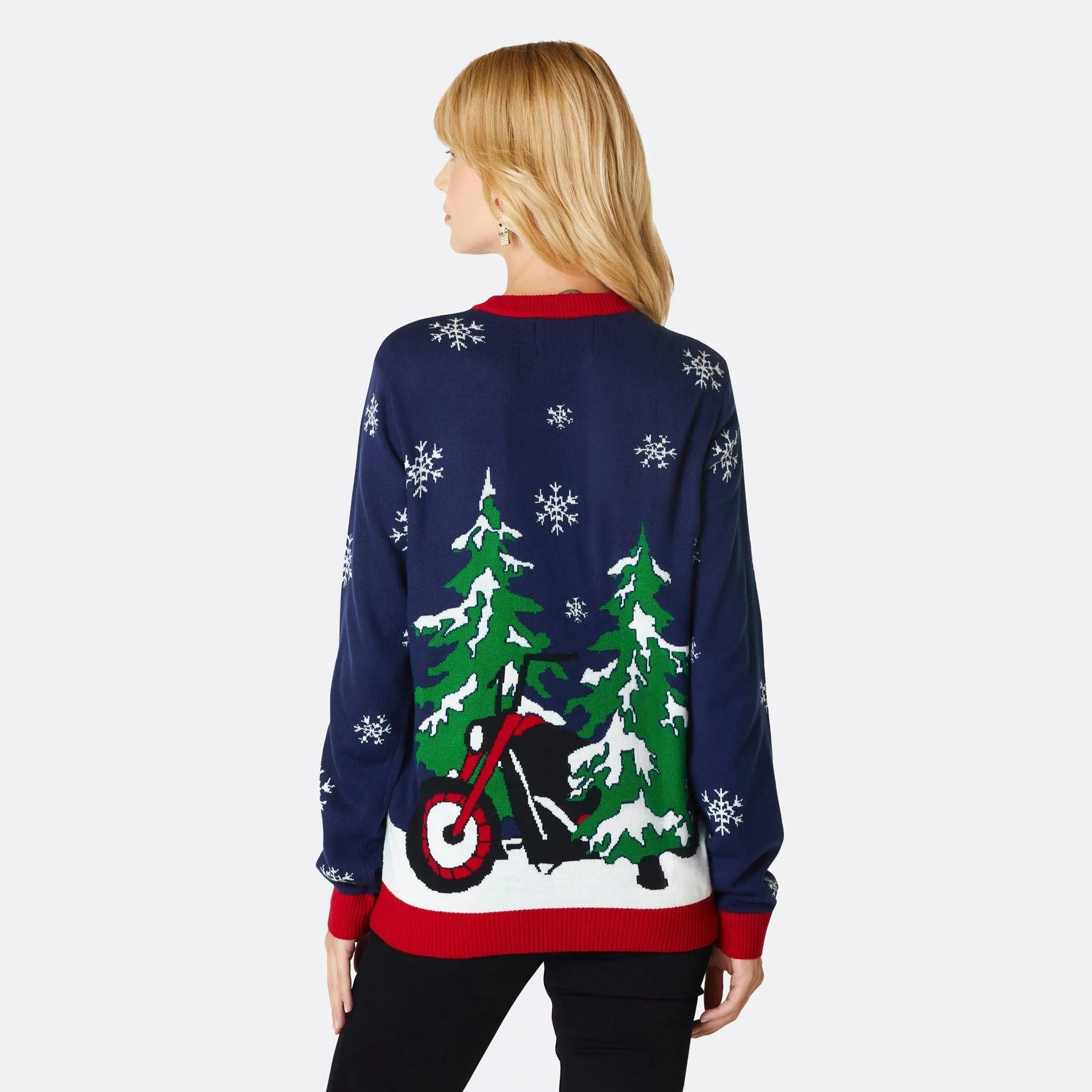 Biker Weihnachtspullover Damen - Image 3