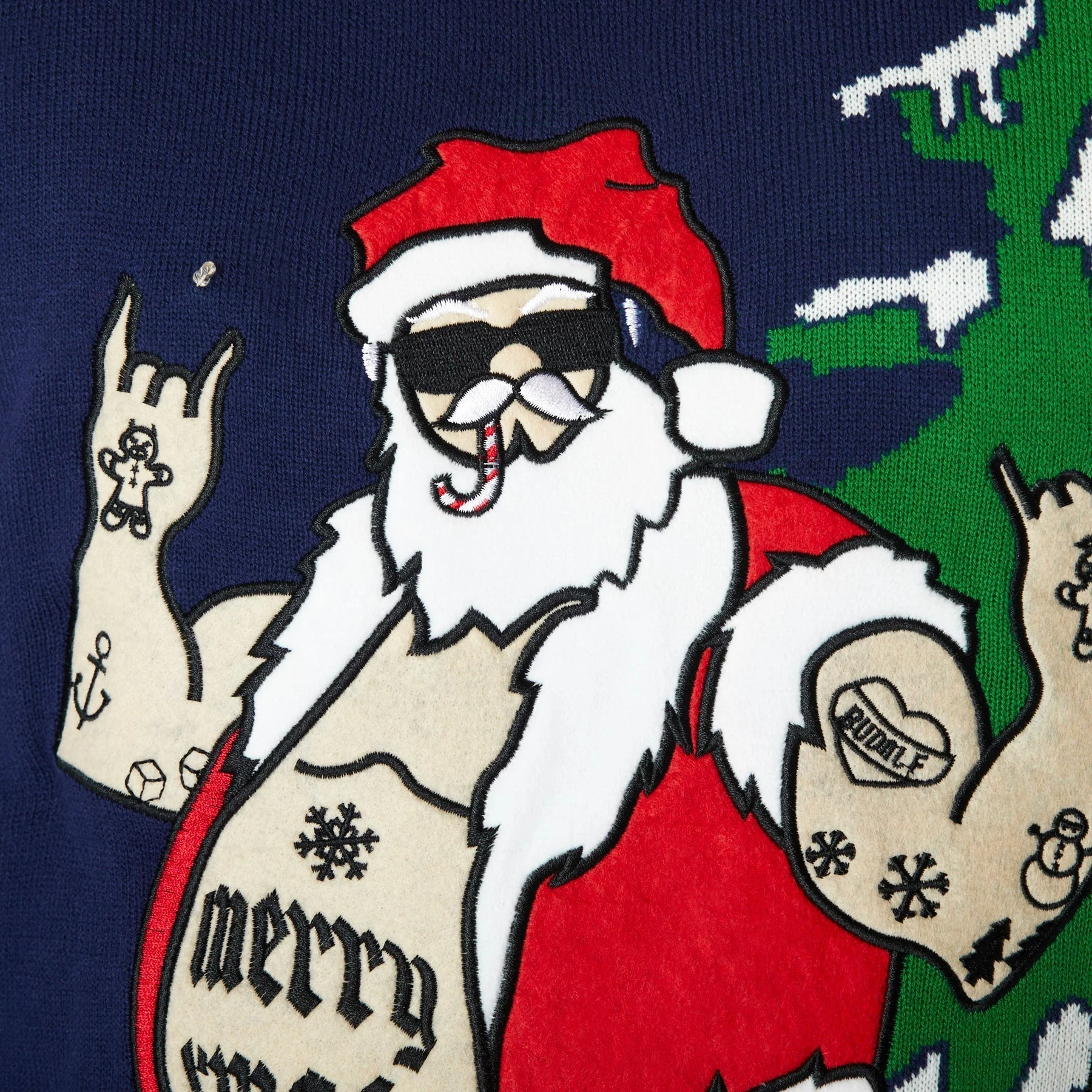 Biker Weihnachtspullover Damen - Image 4