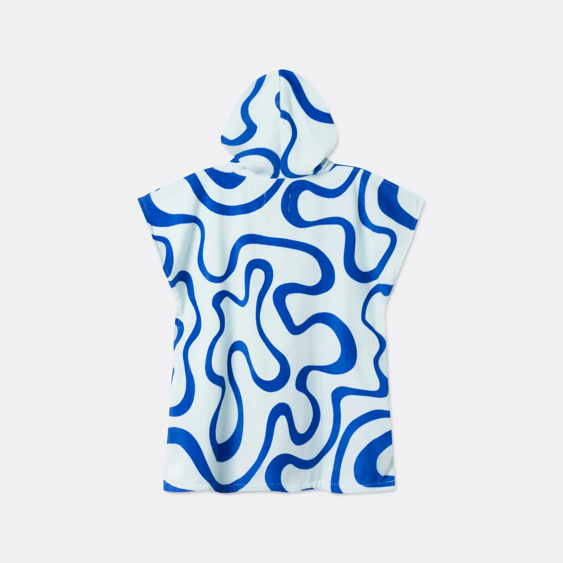 Blaue Wellen Badeponcho Kinder - Image 4