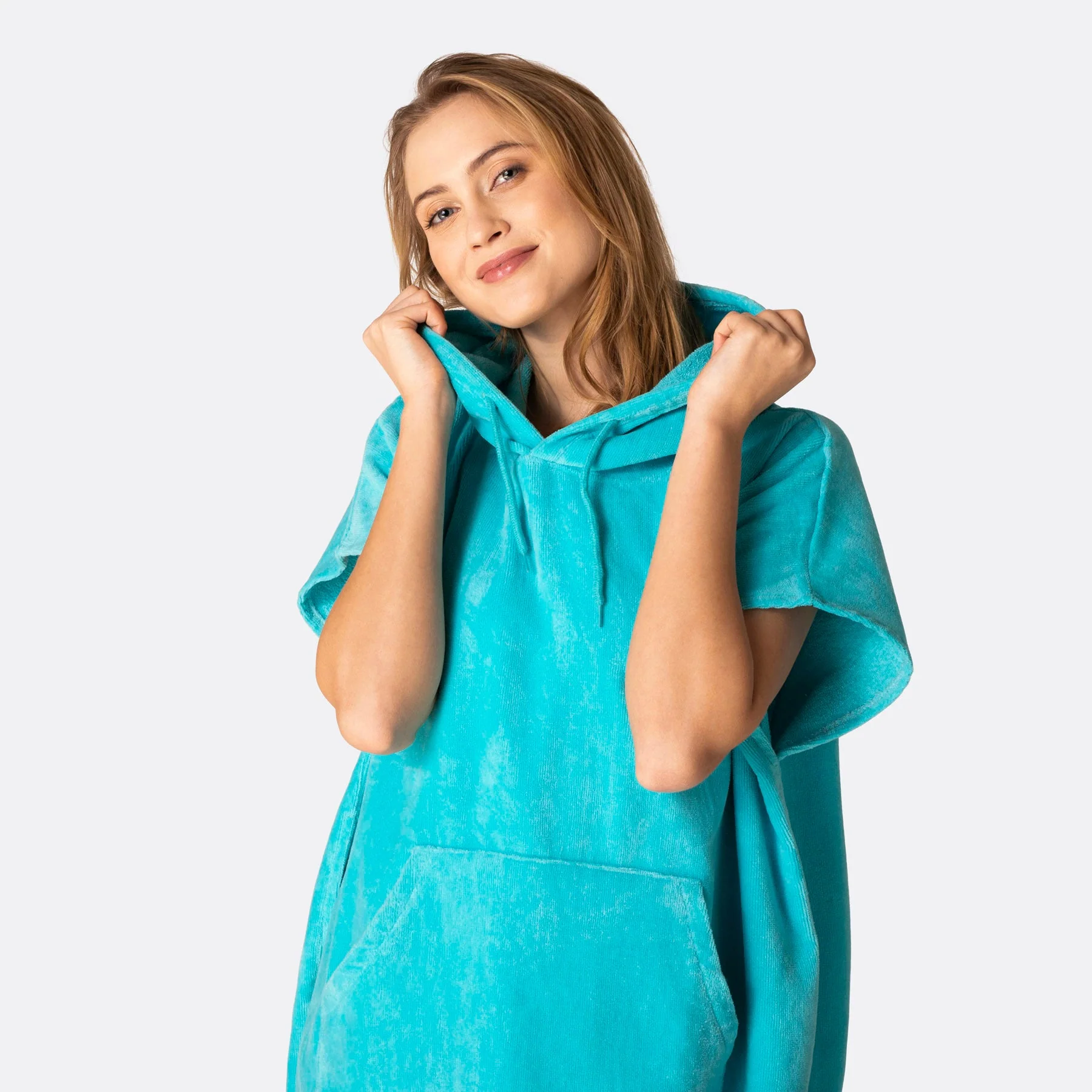 Korallenblauer Badeponcho - Image 3