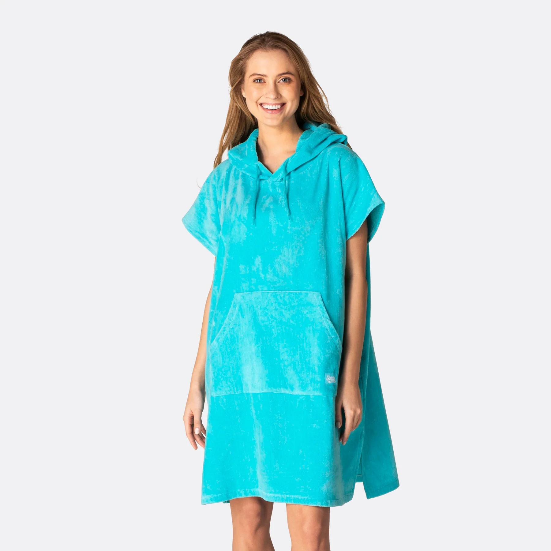 Korallenblauer Badeponcho - Image 5