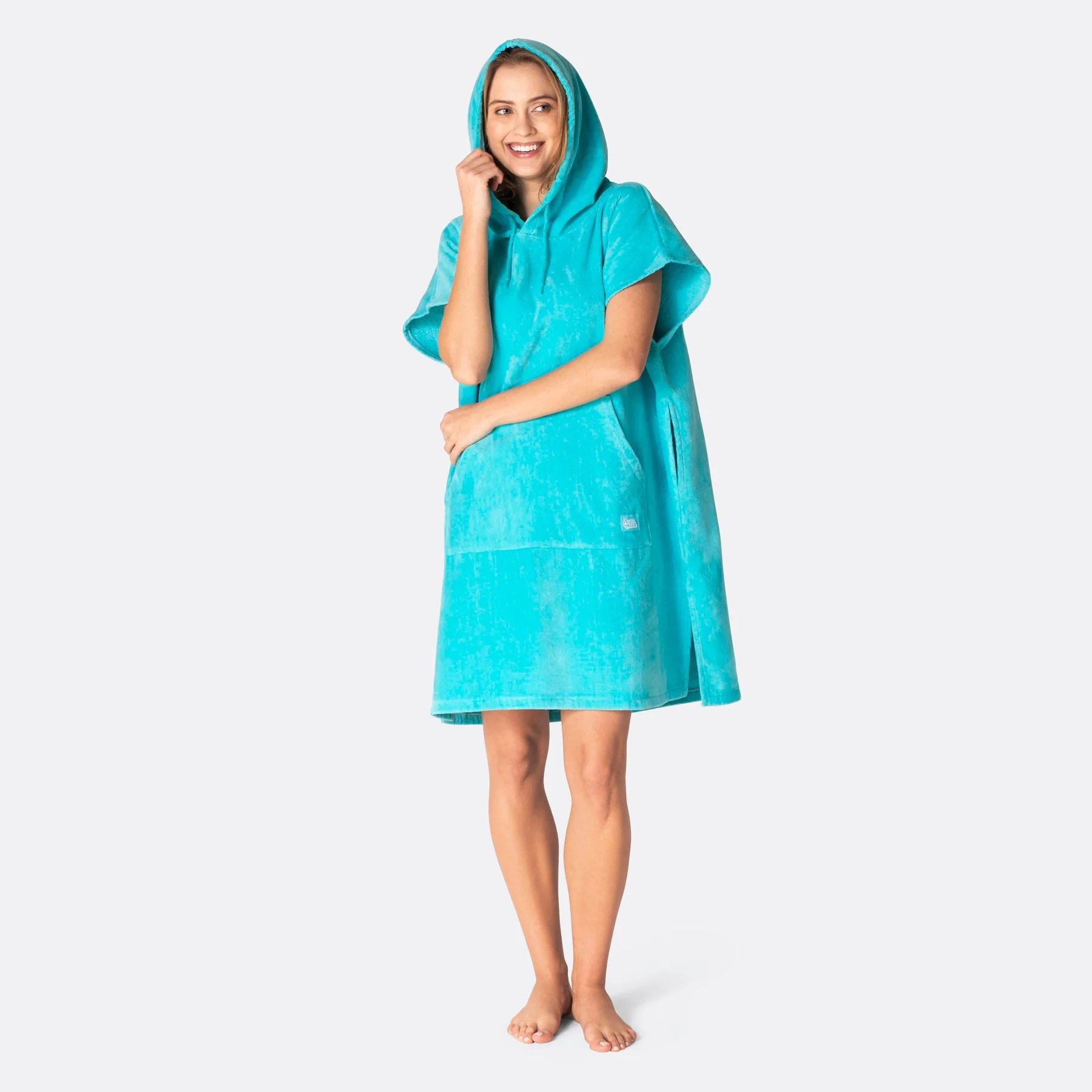 Korallenblauer Badeponcho - Image 6