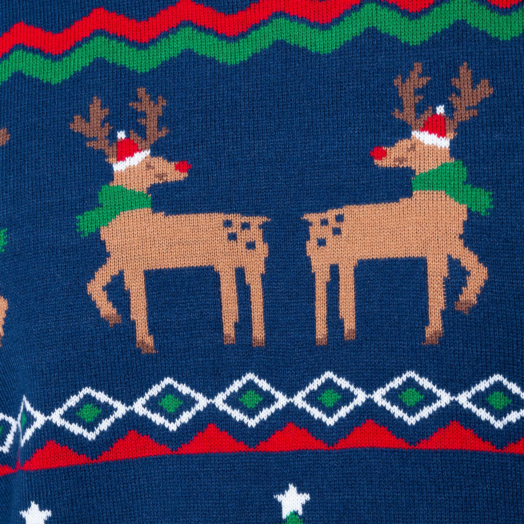 Blauer Ugly Christmas Sweater Herren - Image 4