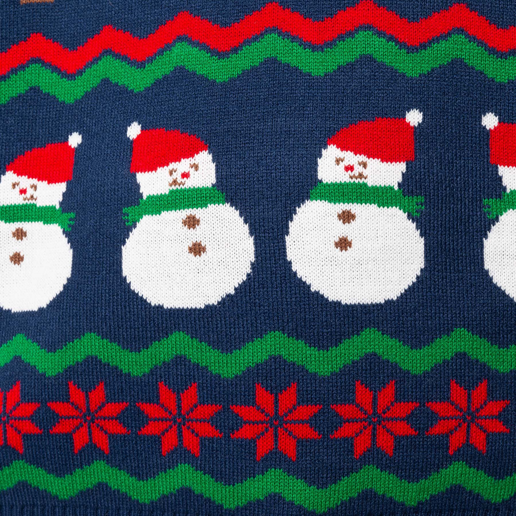 Blauer Ugly Christmas Sweater Herren - Image 5
