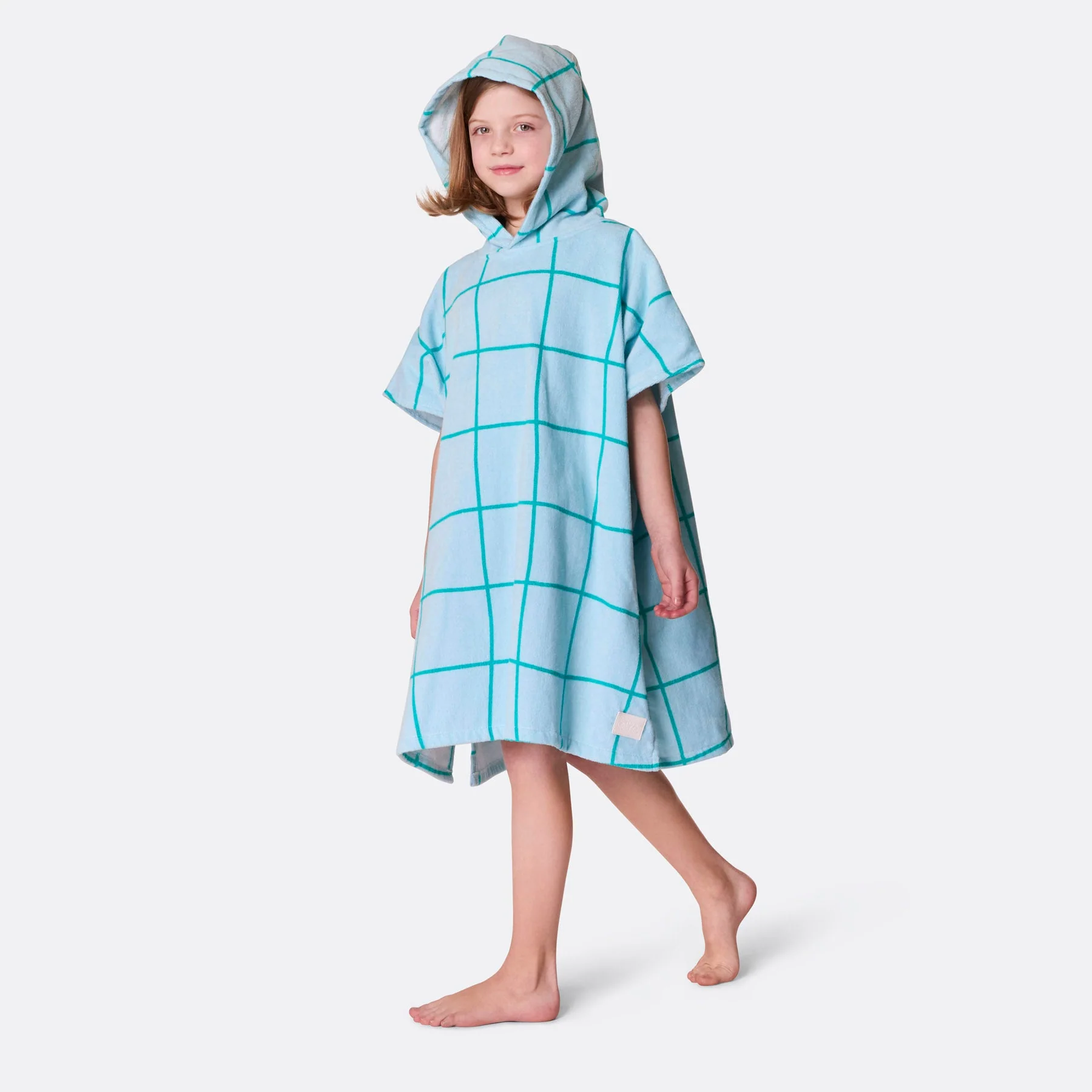 Blauer Pool Badeponcho Kinder - Image 2