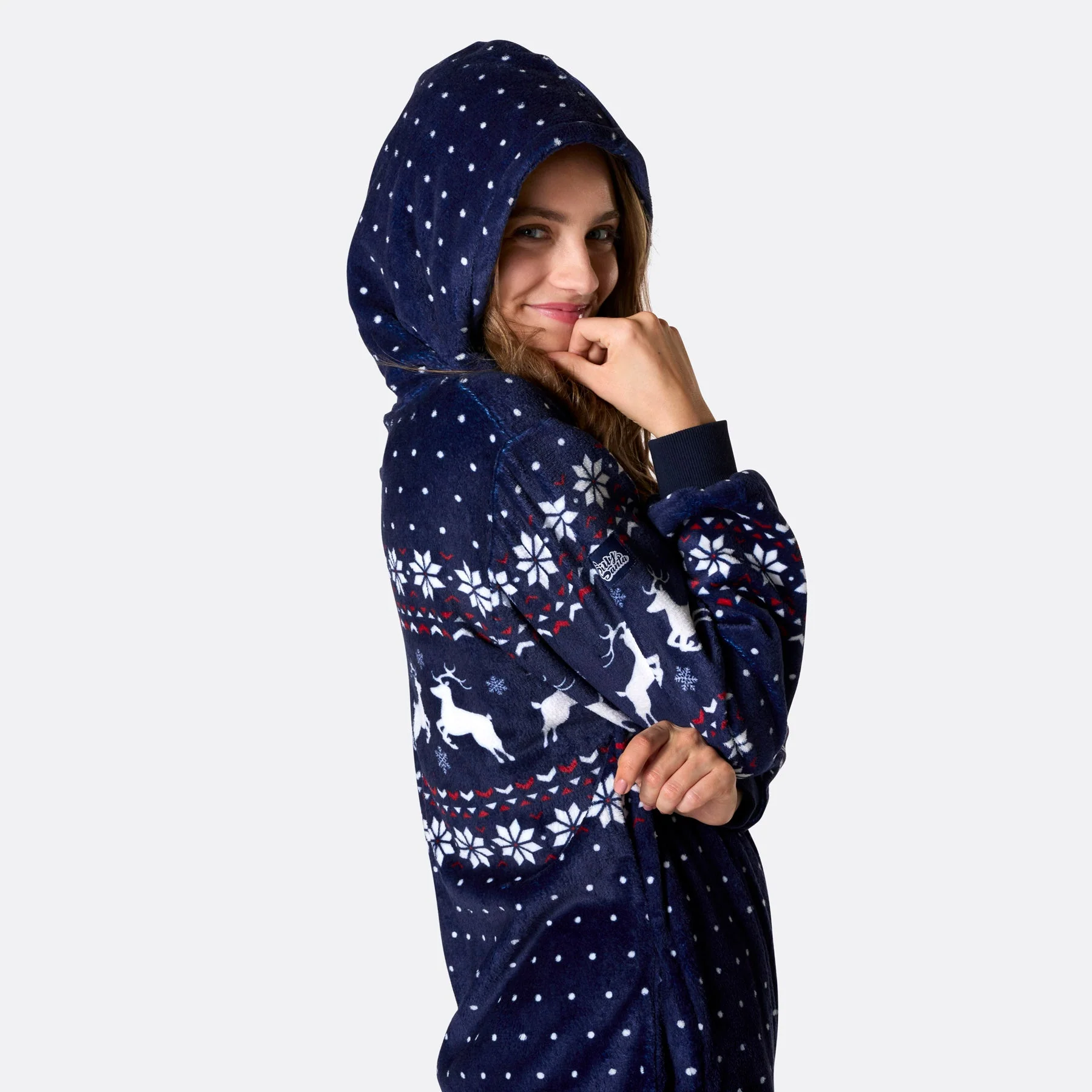 Blauer Weihnachts-Onesie Damen - Image 3