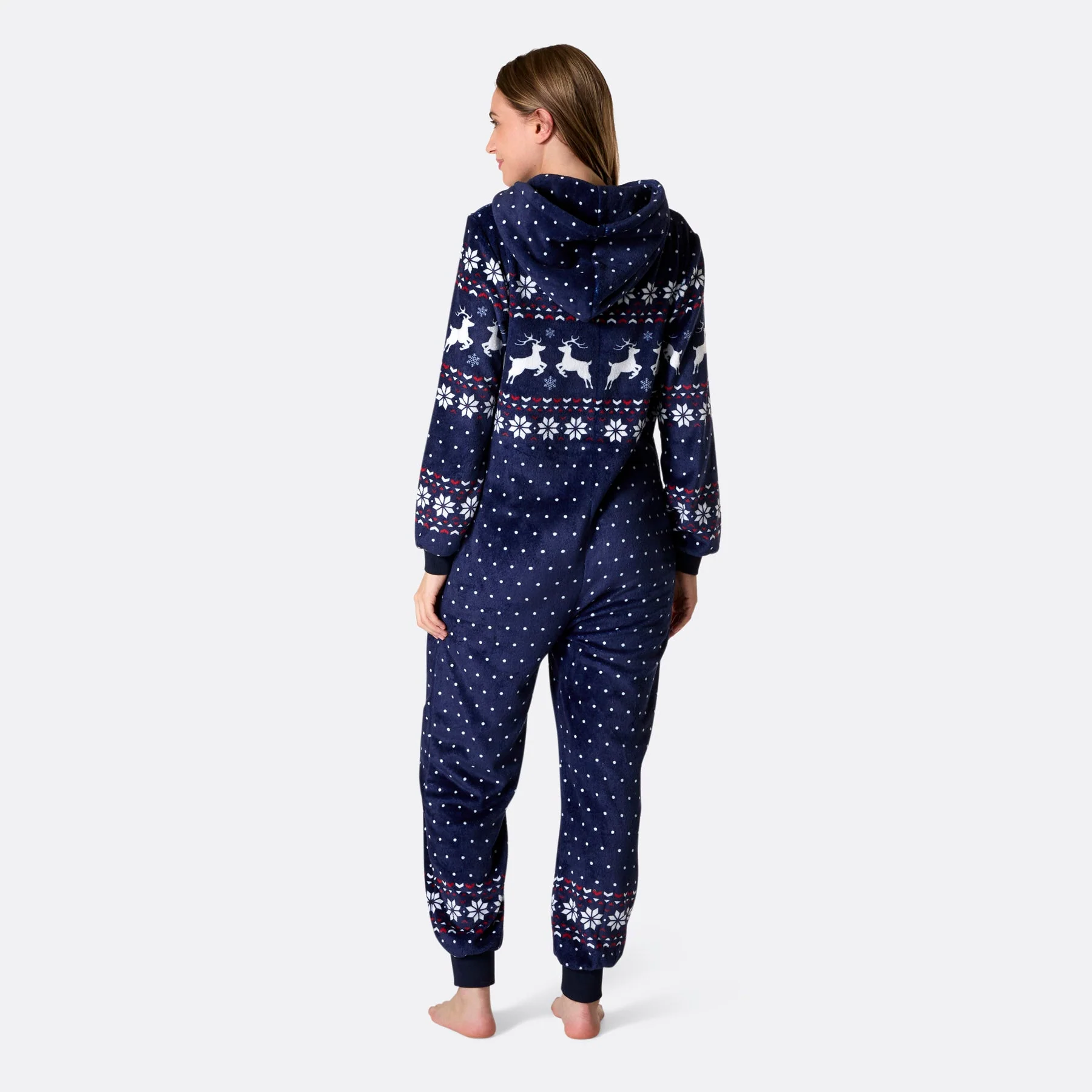 Blauer Weihnachts-Onesie Damen - Image 4
