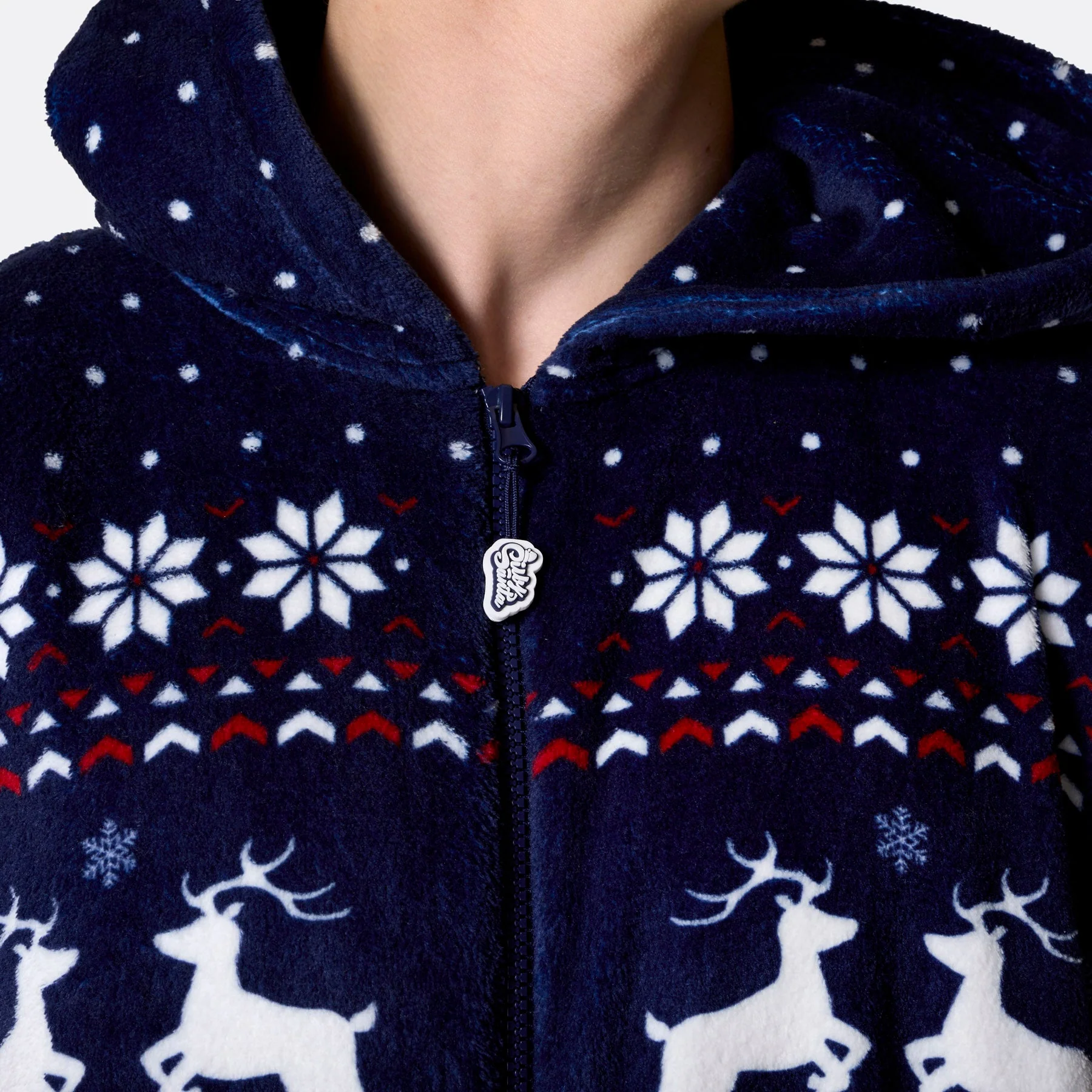 Blauer Weihnachts-Onesie Herren - Image 5