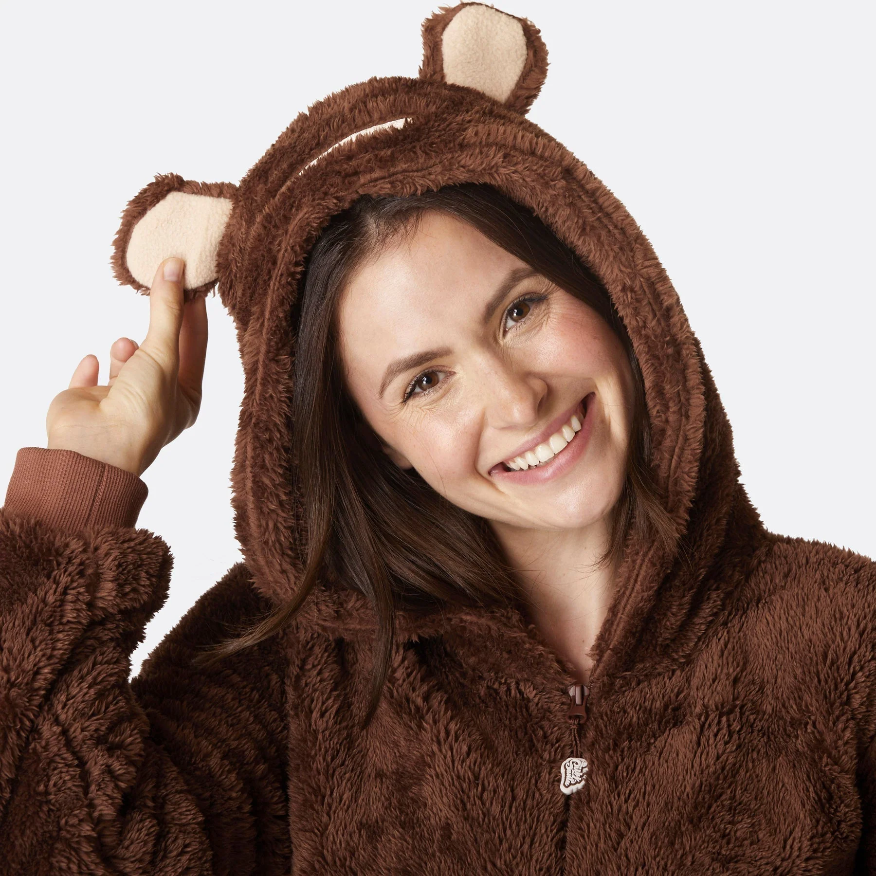 Brauner Teddybär Onesie Damen - Image 6