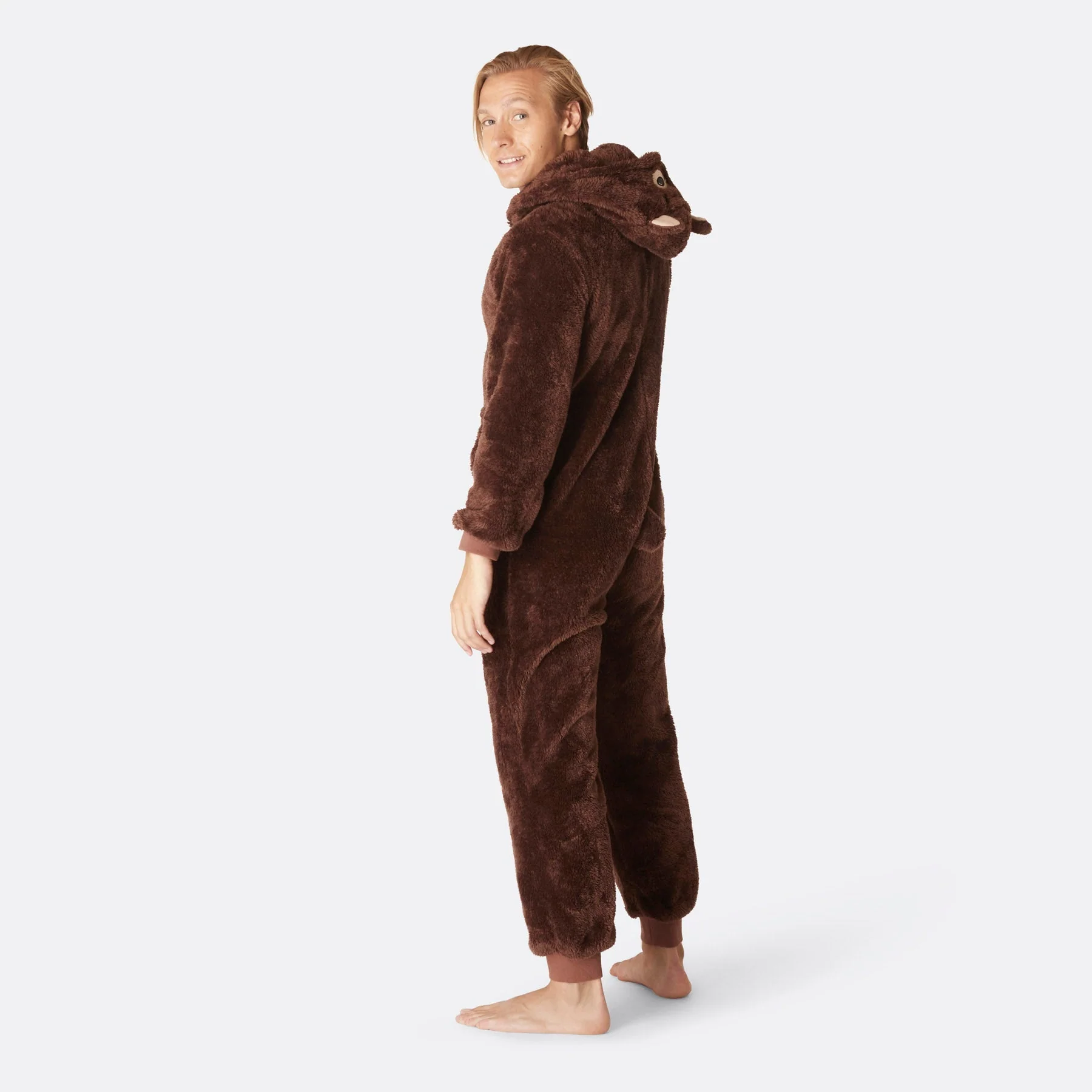 Brauner Teddybär Onesie Herren - Image 4