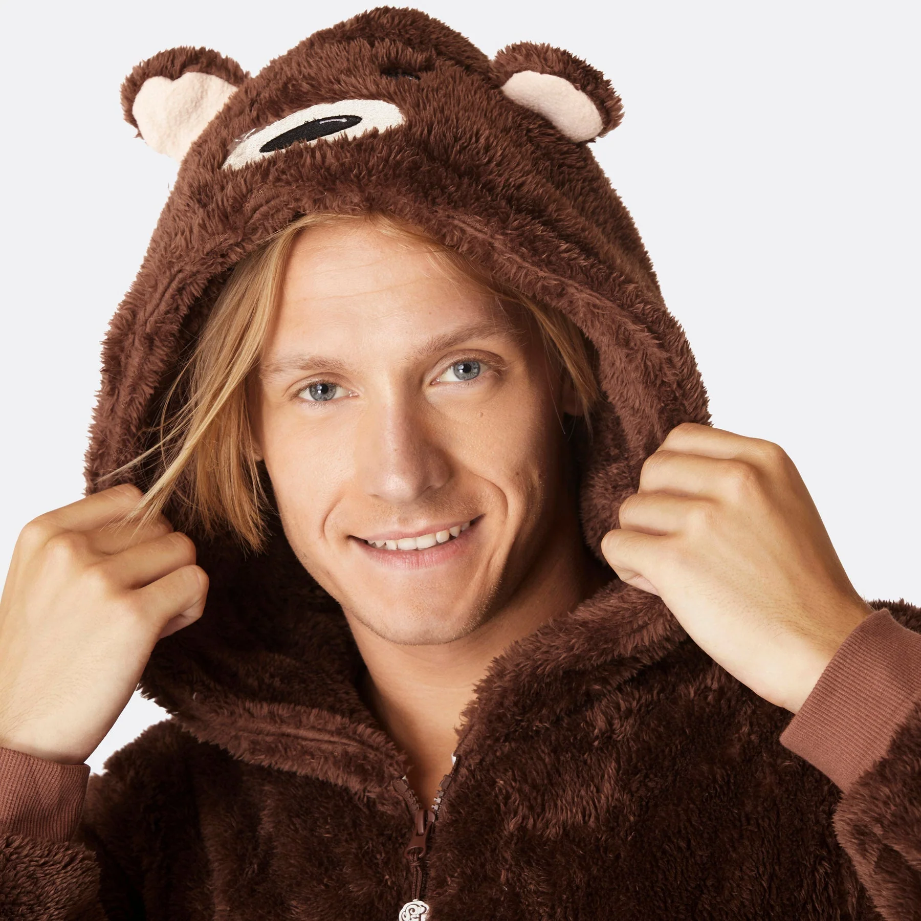 Brauner Teddybär Onesie Herren - Image 5