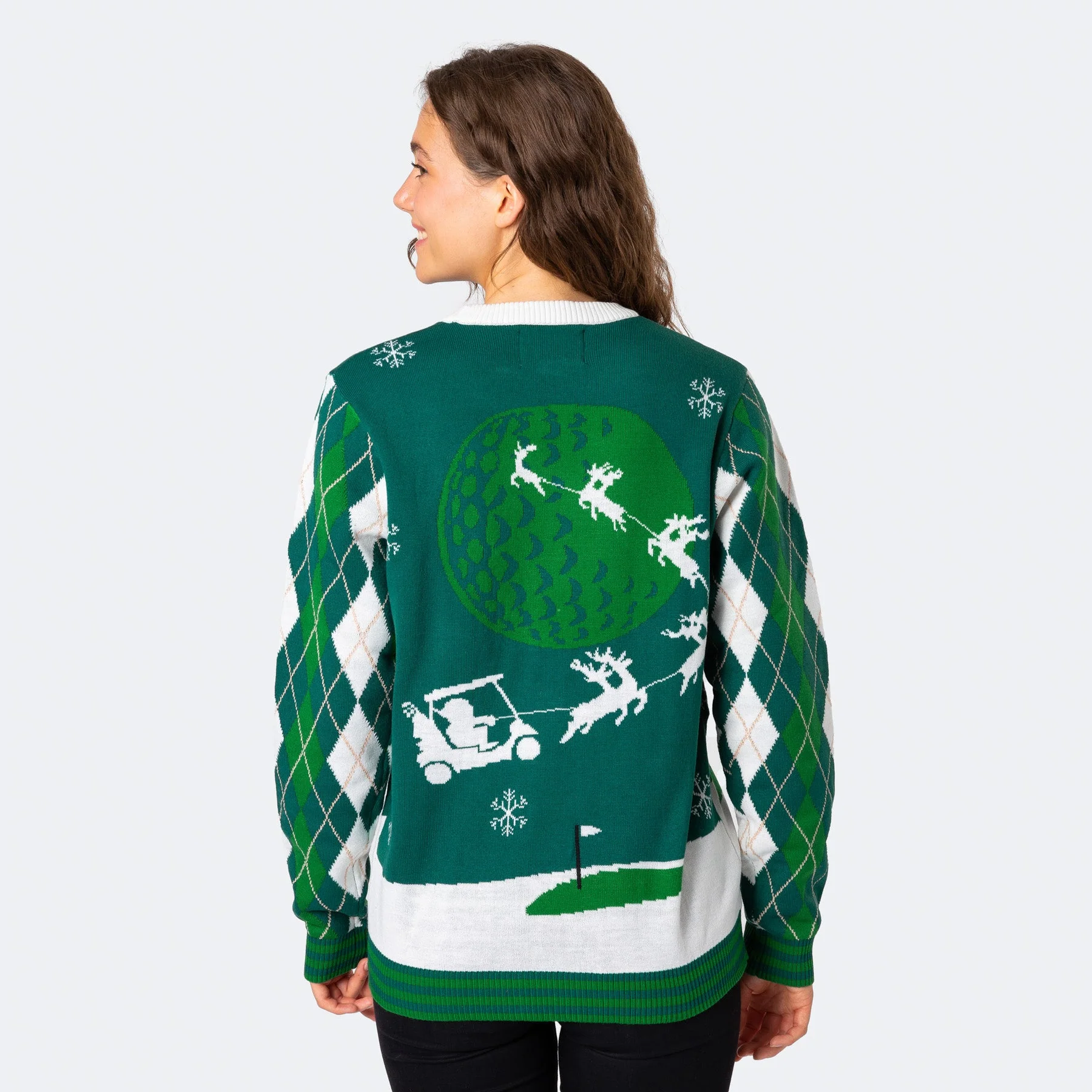 Die Golferin Weihnachtspullover Damen - Image 3