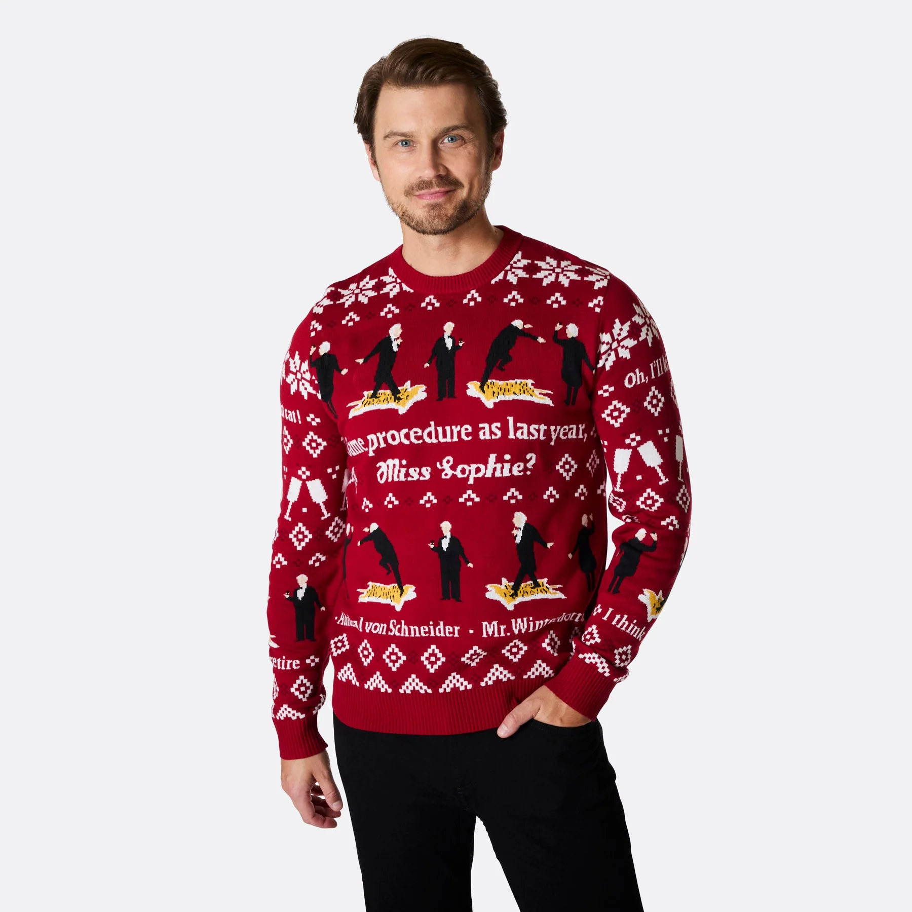 Dinner For One Weihnachtspullover Herren - Image 2