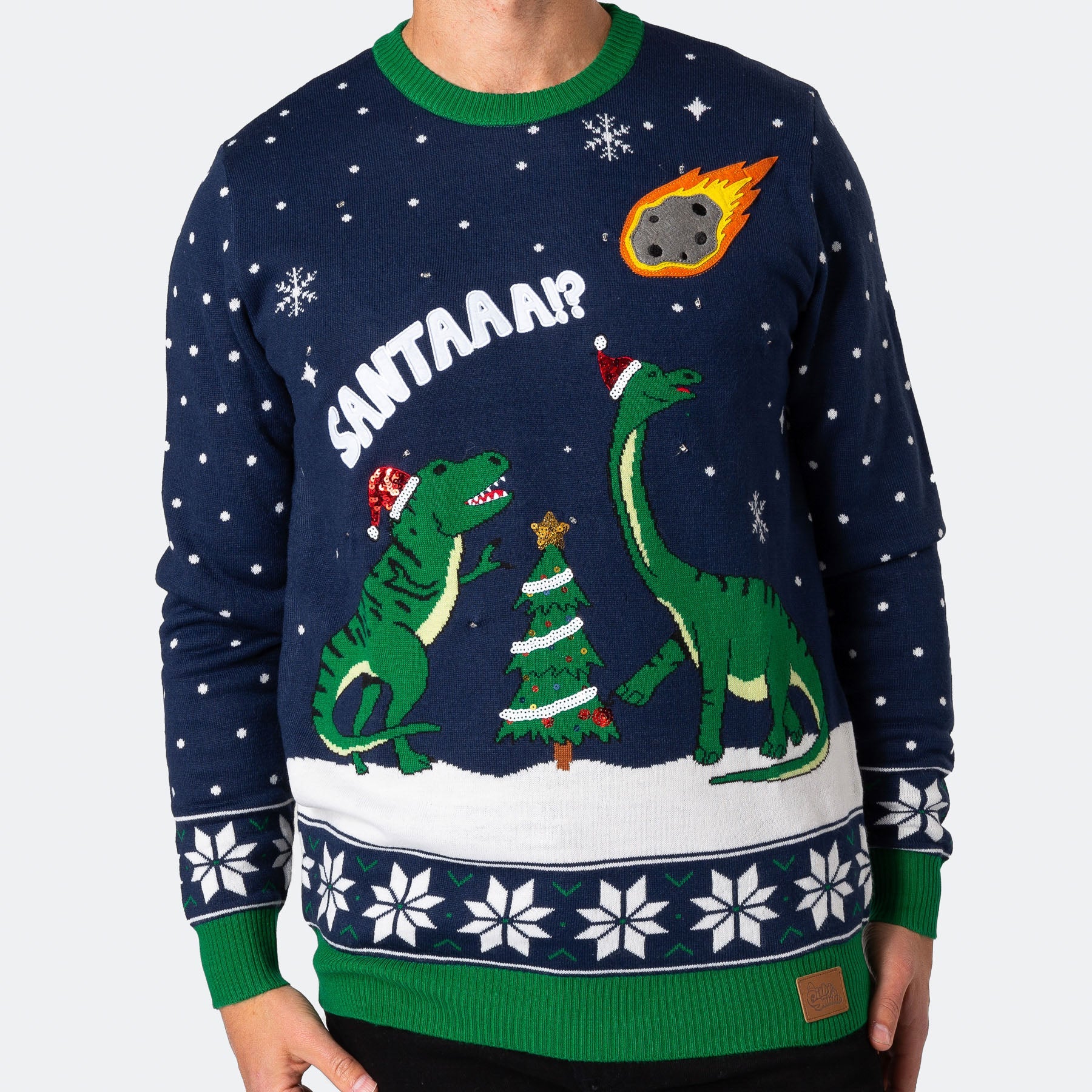 Dinosaurier Weihnachtspullover Herren - Image 6