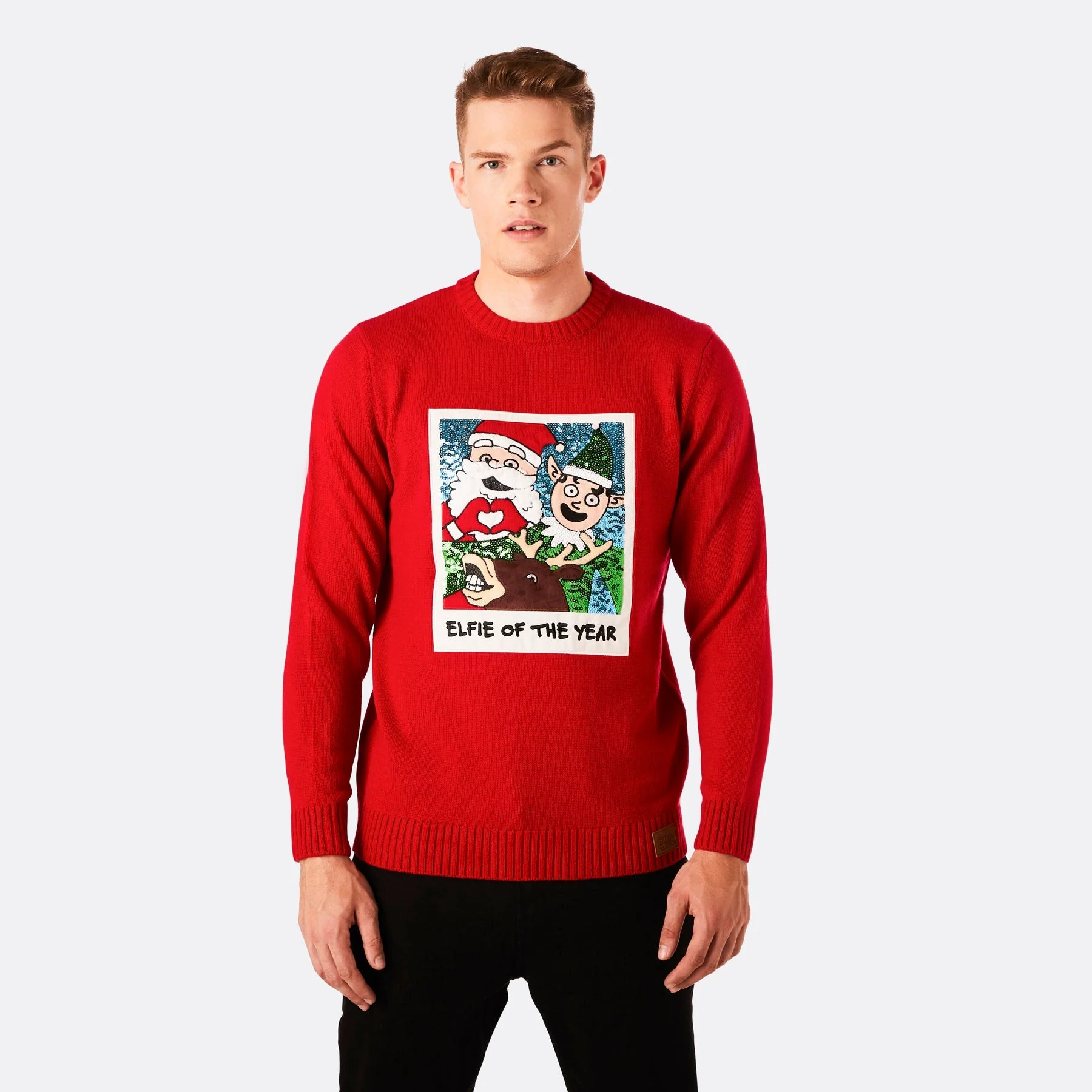 Elfie Weihnachtspullover Herren - Image 3