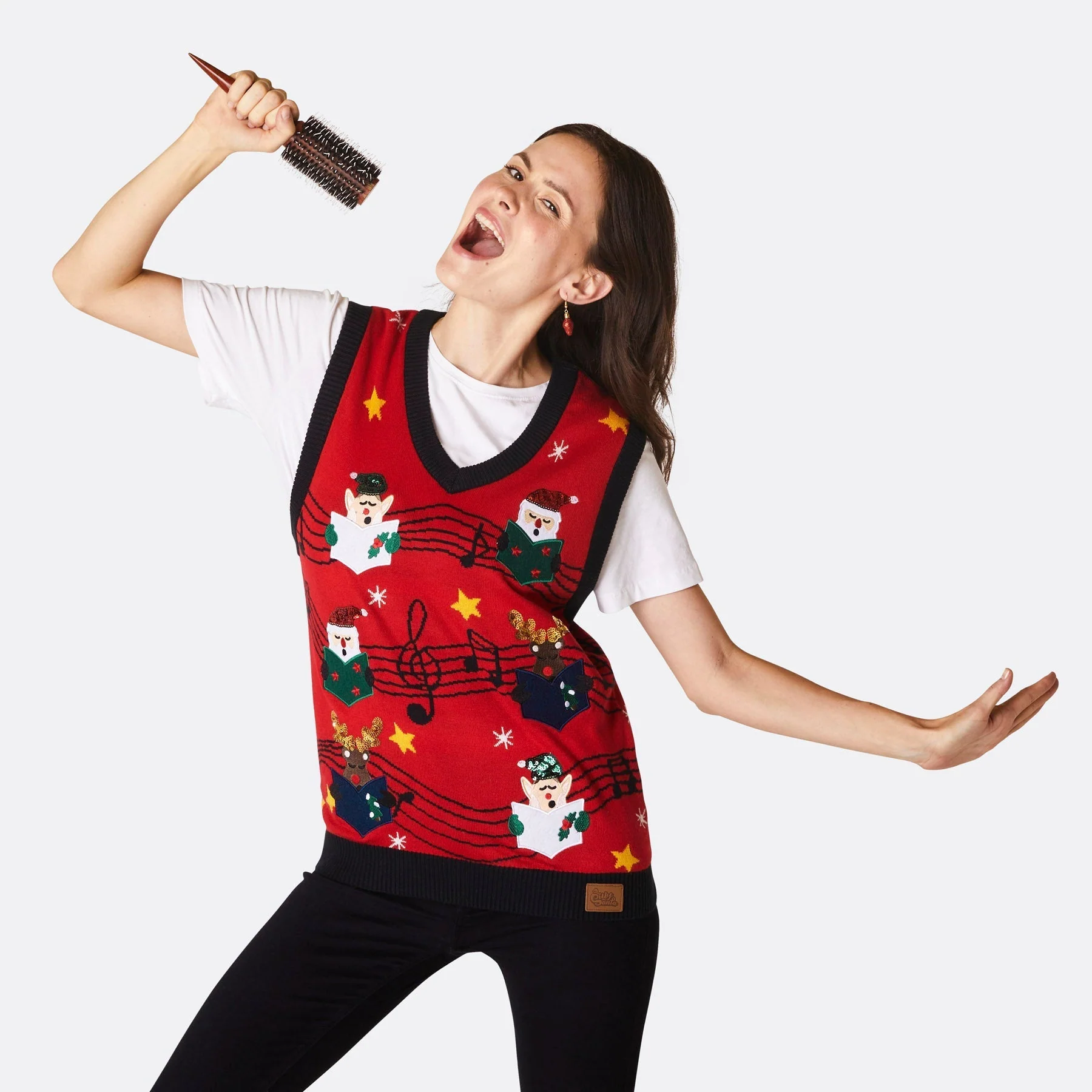 Fa-la-la Weihnachtspullunder Damen - Image 2