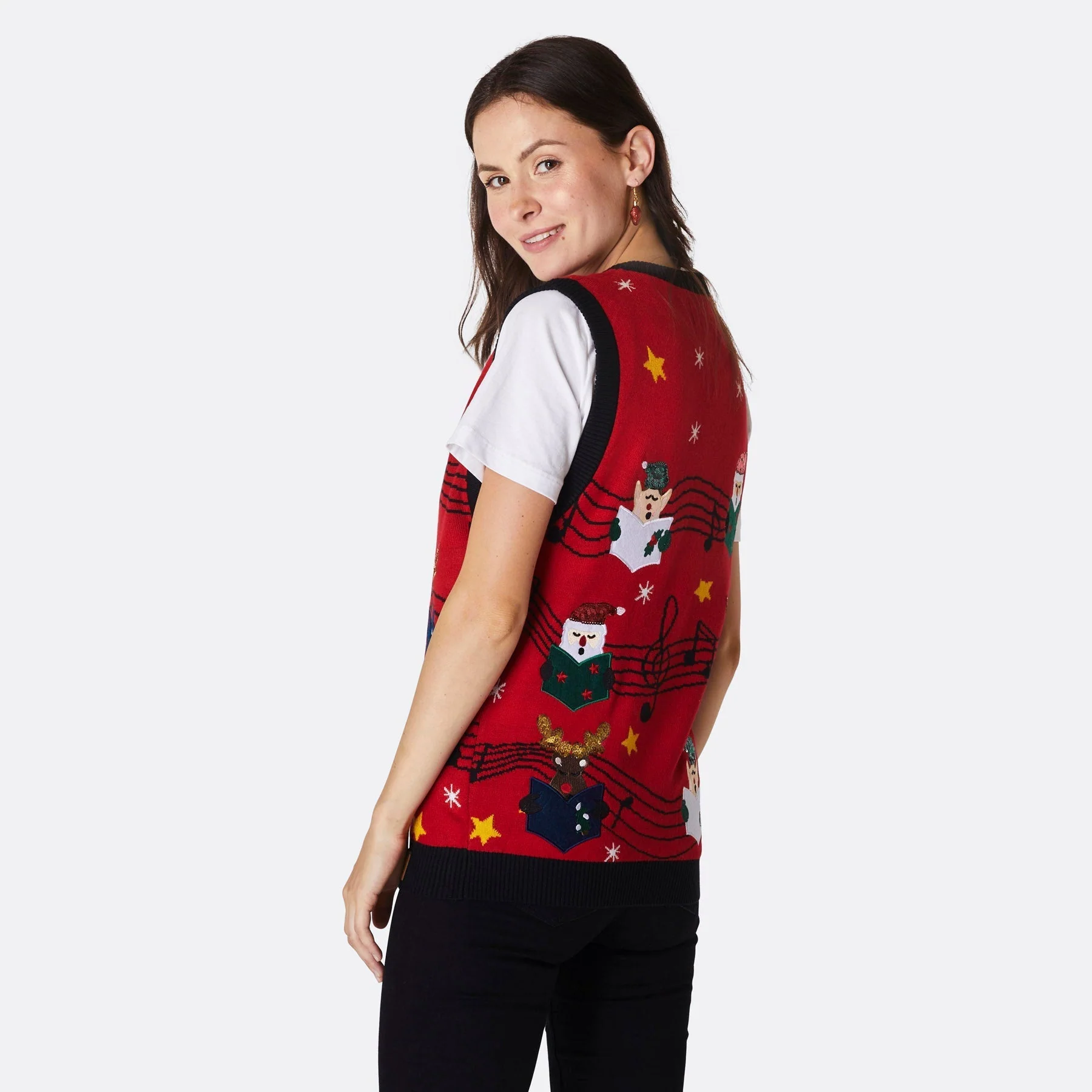 Fa-la-la Weihnachtspullunder Damen - Image 3