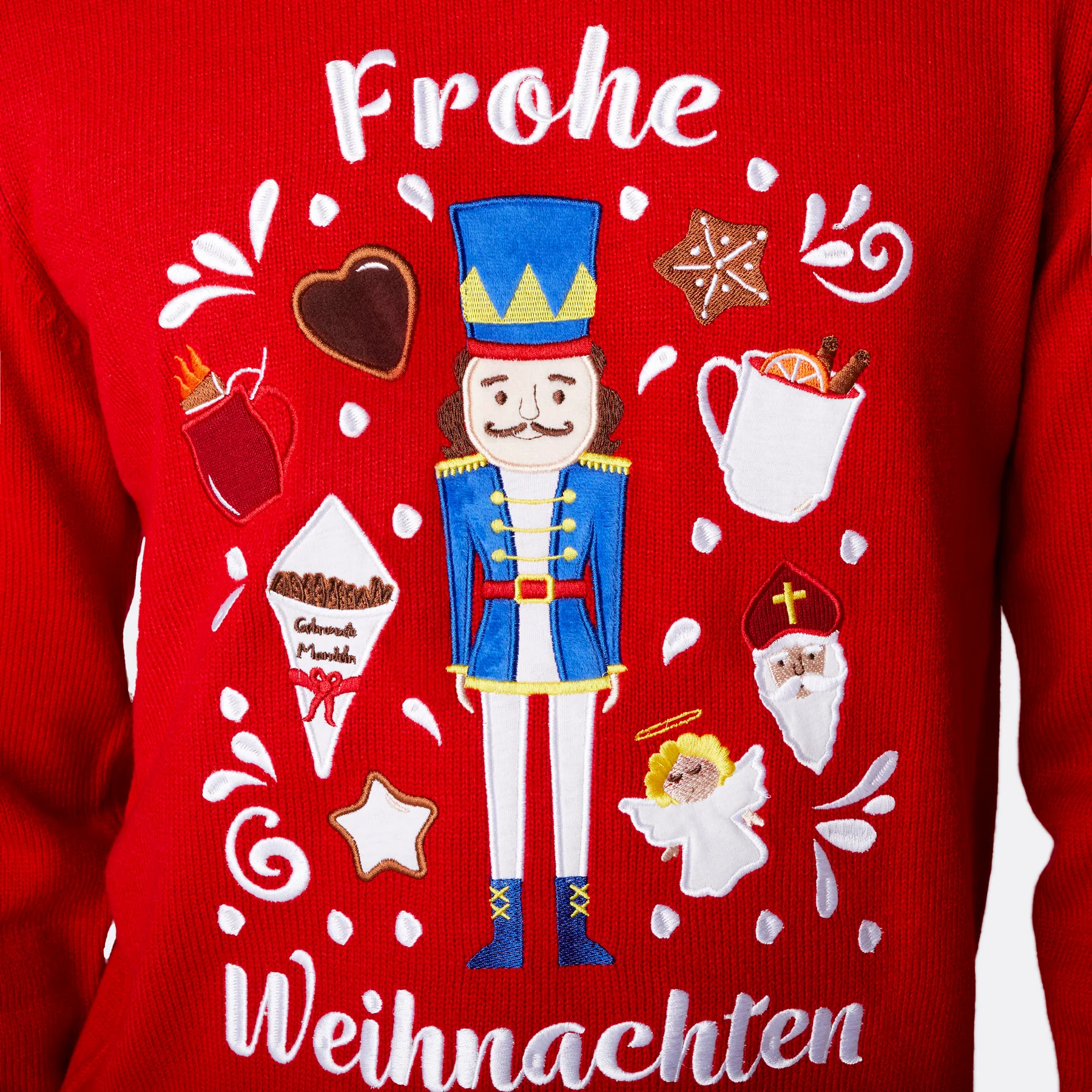 Frohe Weihnachten Weihnachtspullover Damen - Image 4