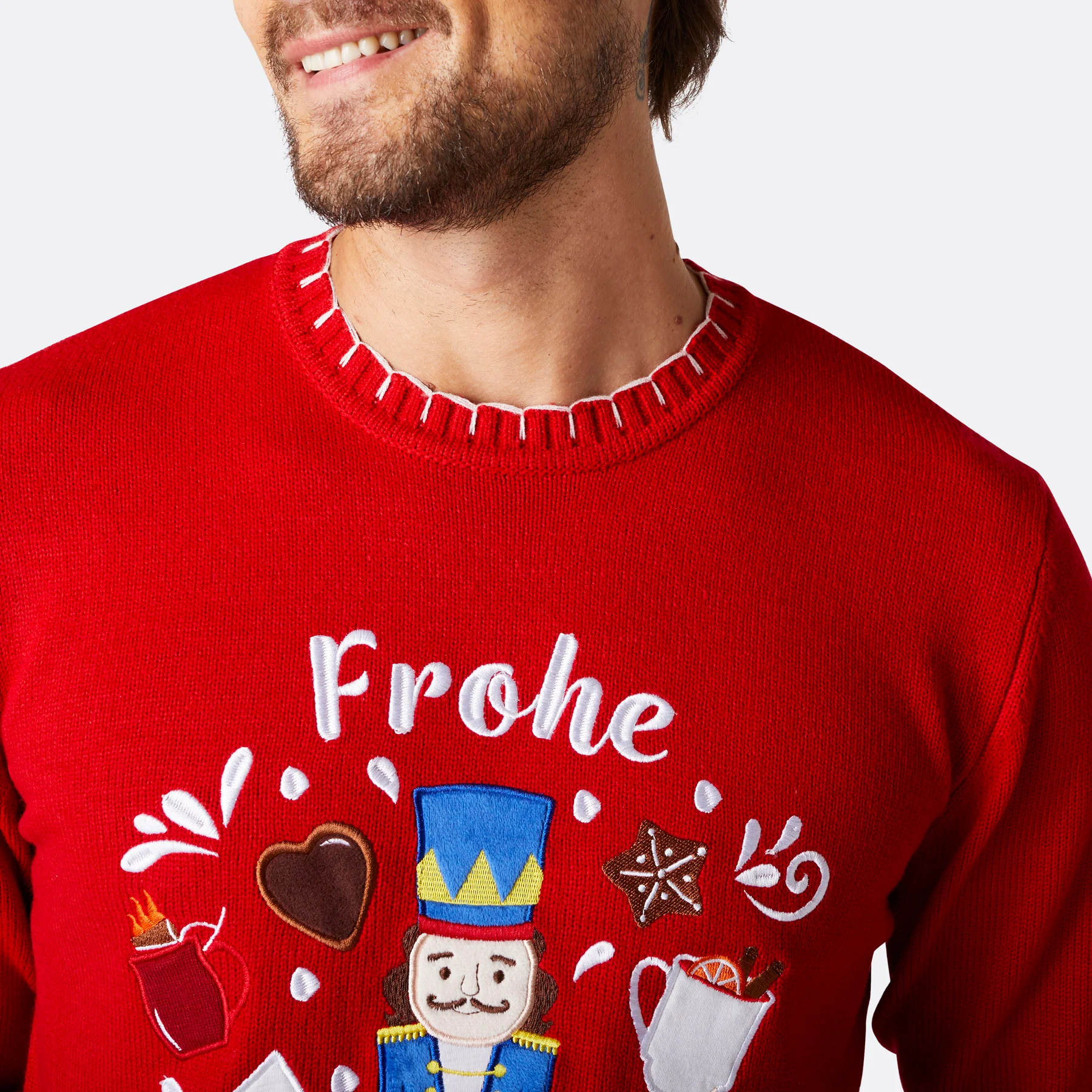 Frohe Weihnachten Weihnachtspullover Herren - Image 3