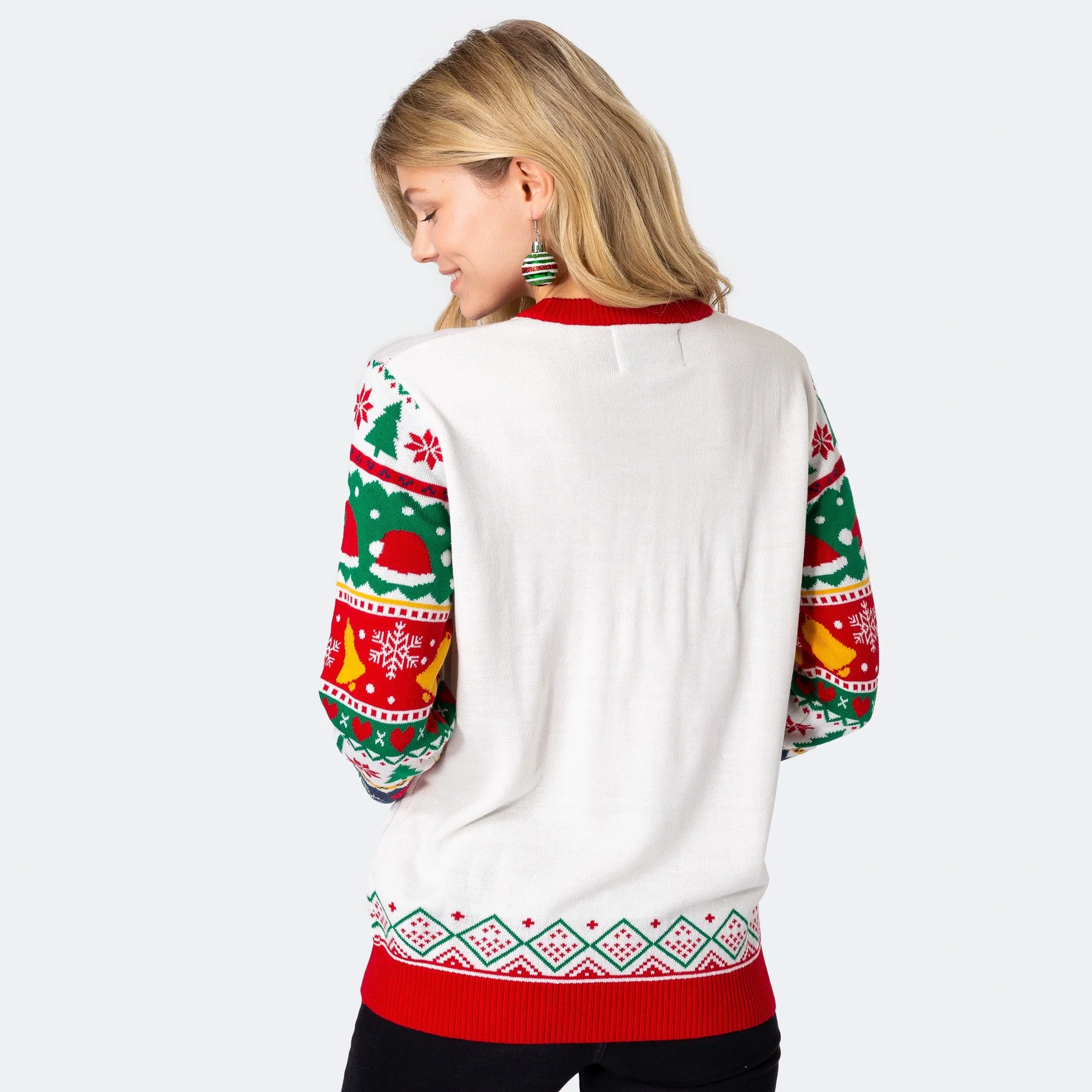 Frohe Weihnachten Weihnachtspullover Damen - Image 3