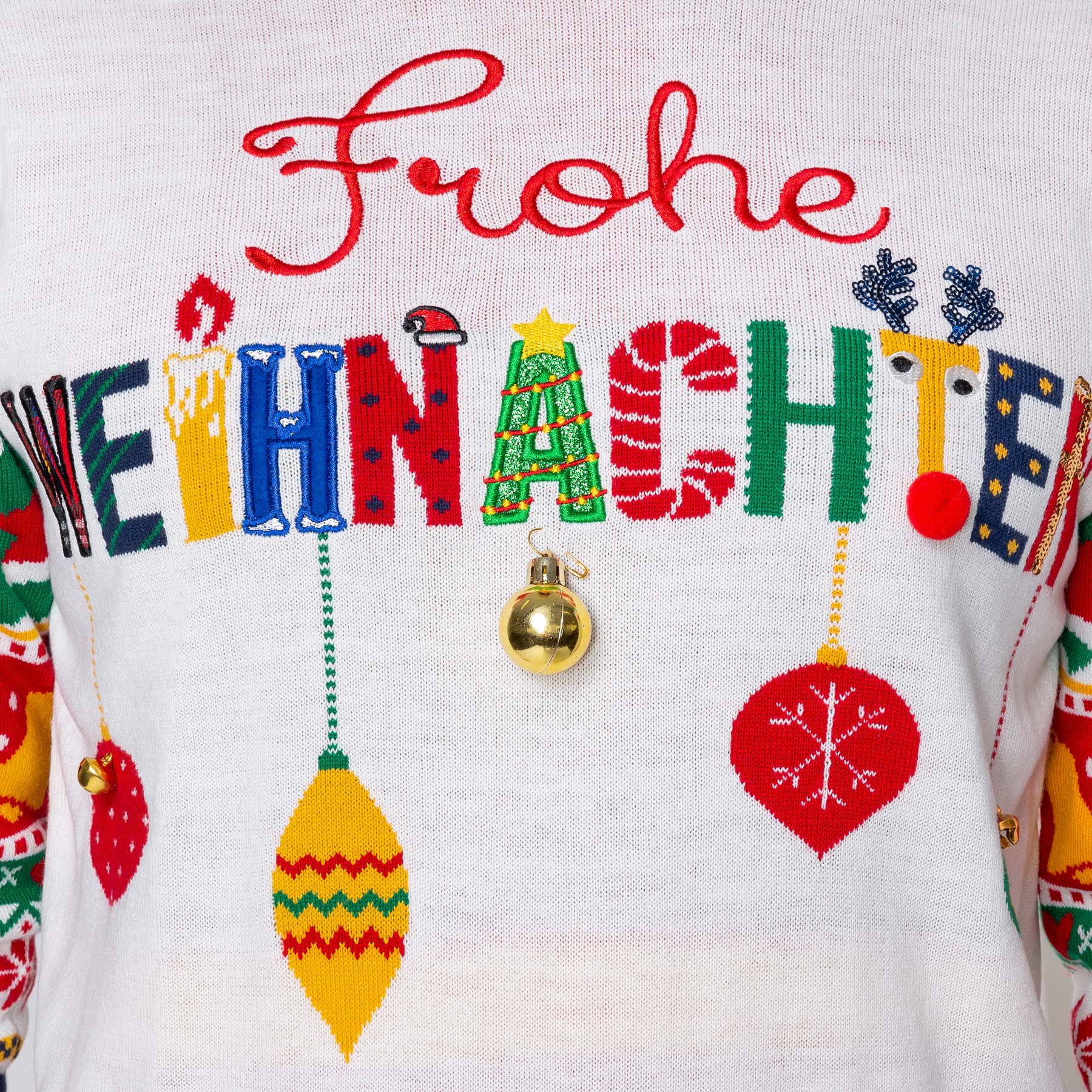 Frohe Weihnachten Weihnachtspullover Damen - Image 4