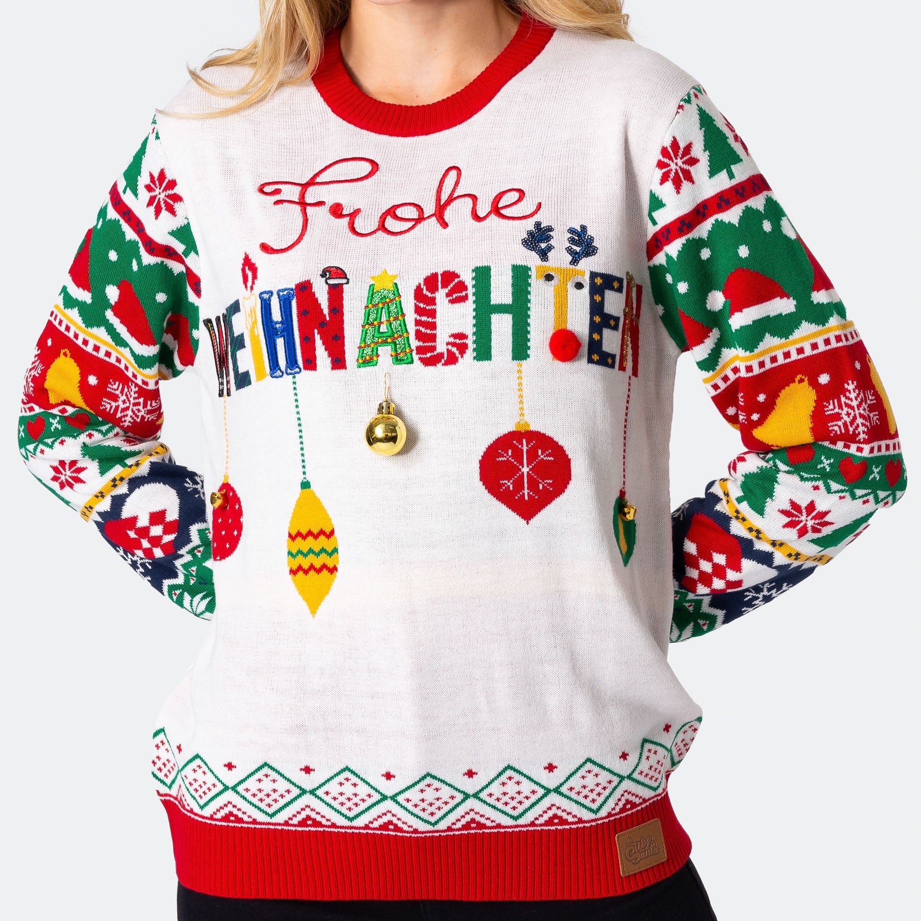Frohe Weihnachten Weihnachtspullover Damen - Image 6