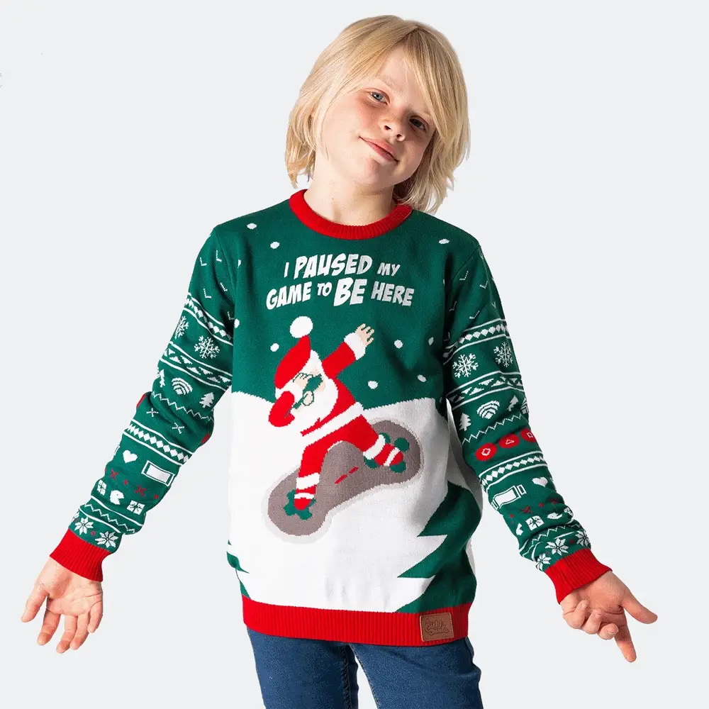 Gamer Weihnachtspullover Kinder - Image 3