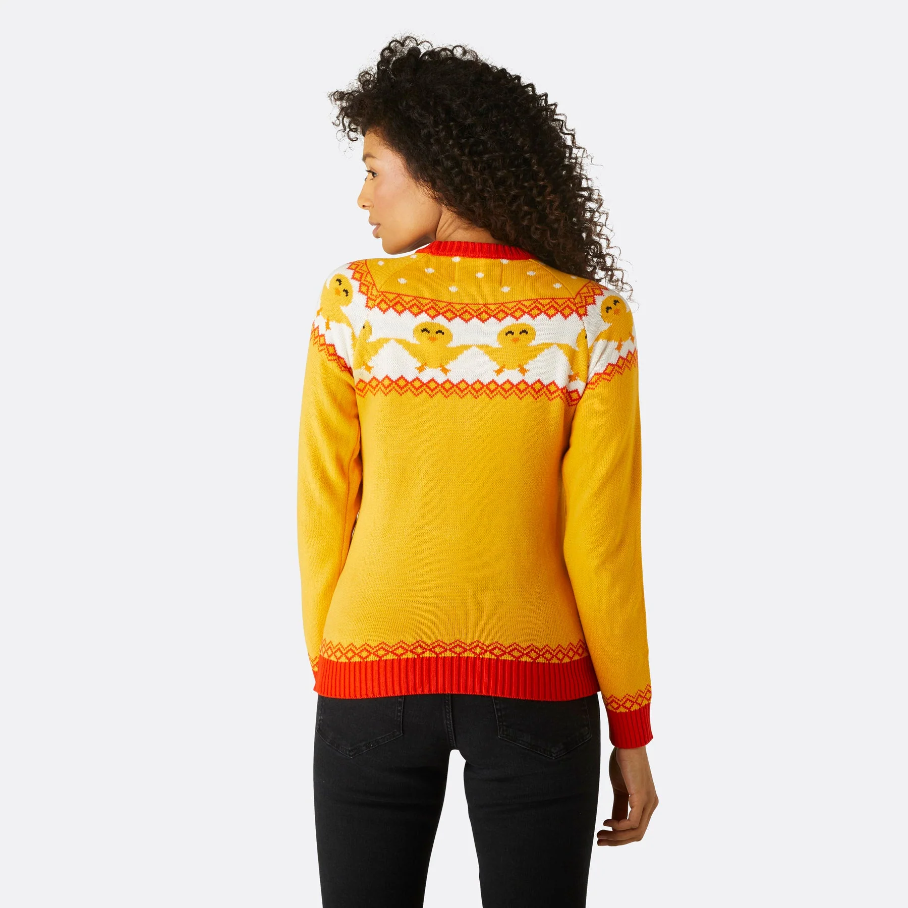 Gelber Osterpullover Damen - Image 3