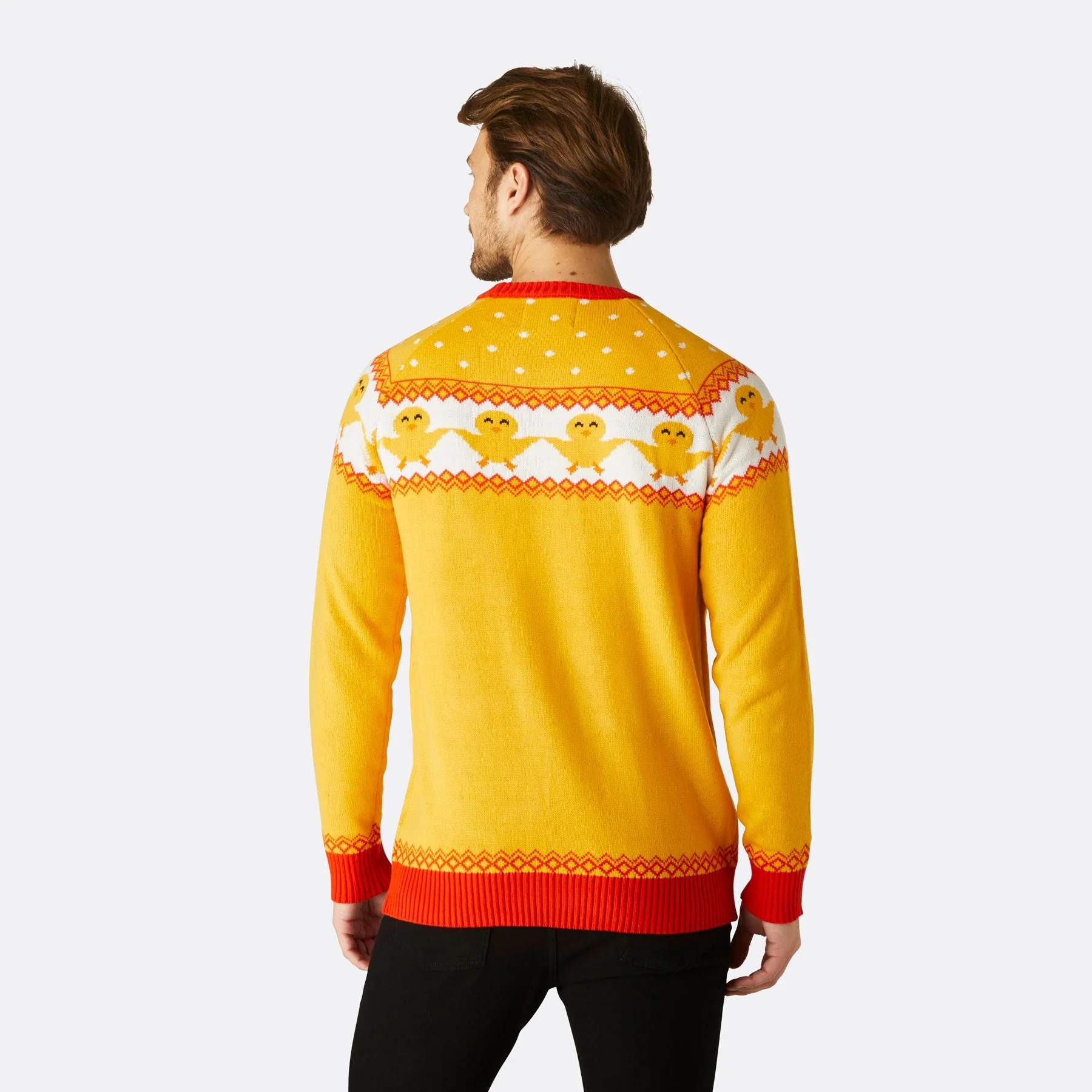 Gelber Osterpullover Herren - Image 3