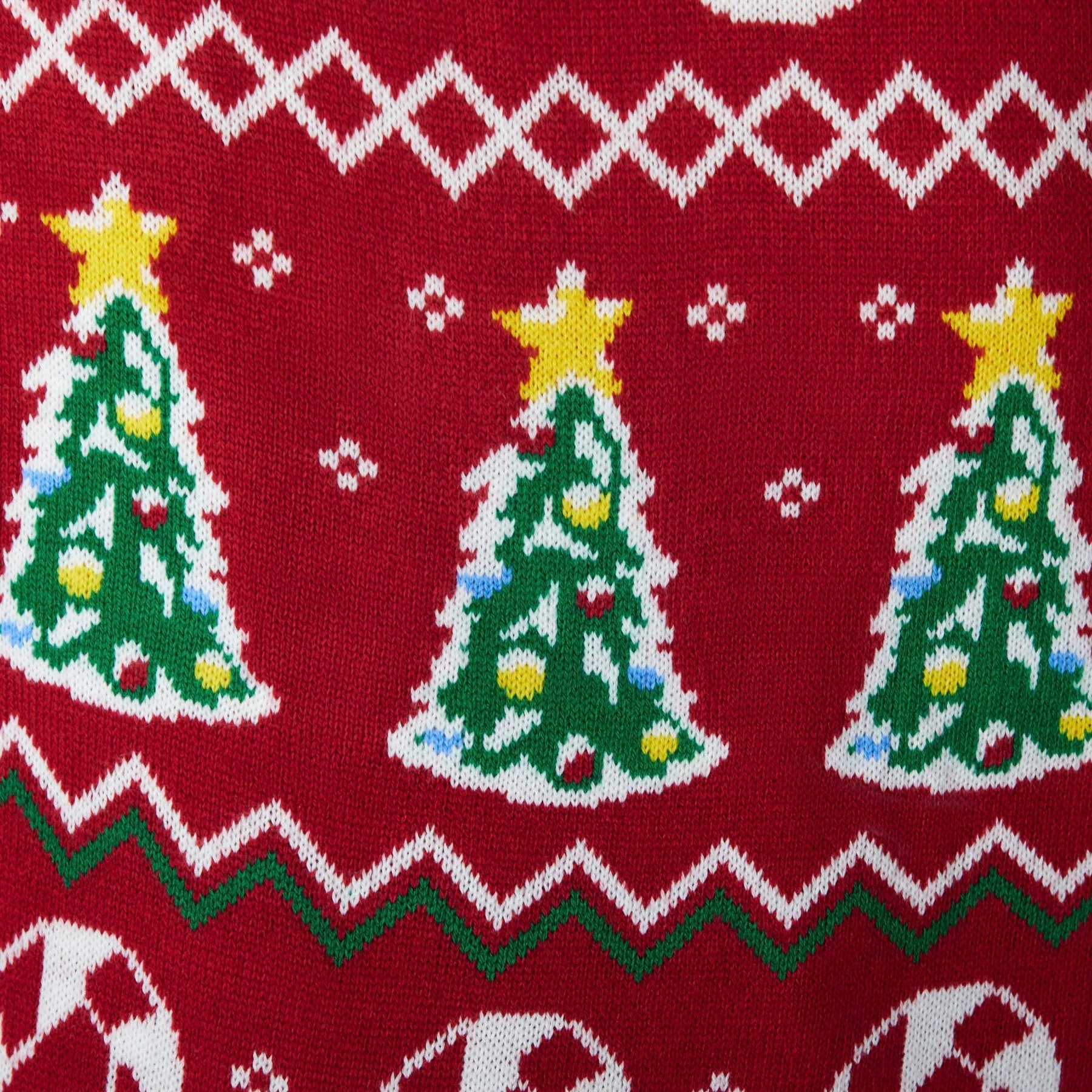 Gestreifter Roter Weihnachtspullover Damen - Image 5