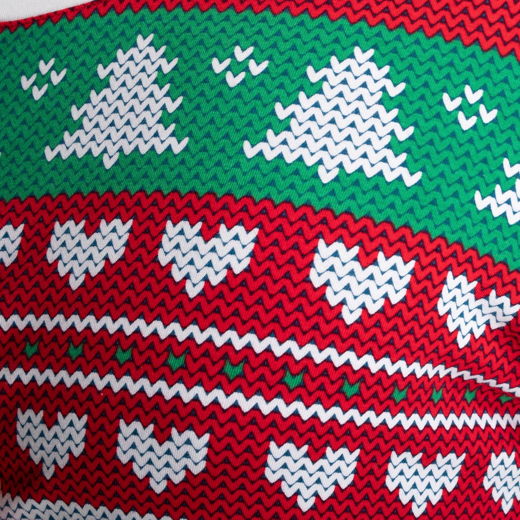 Roter Strickmuster Weihnachtspyjama Damen - Image 5