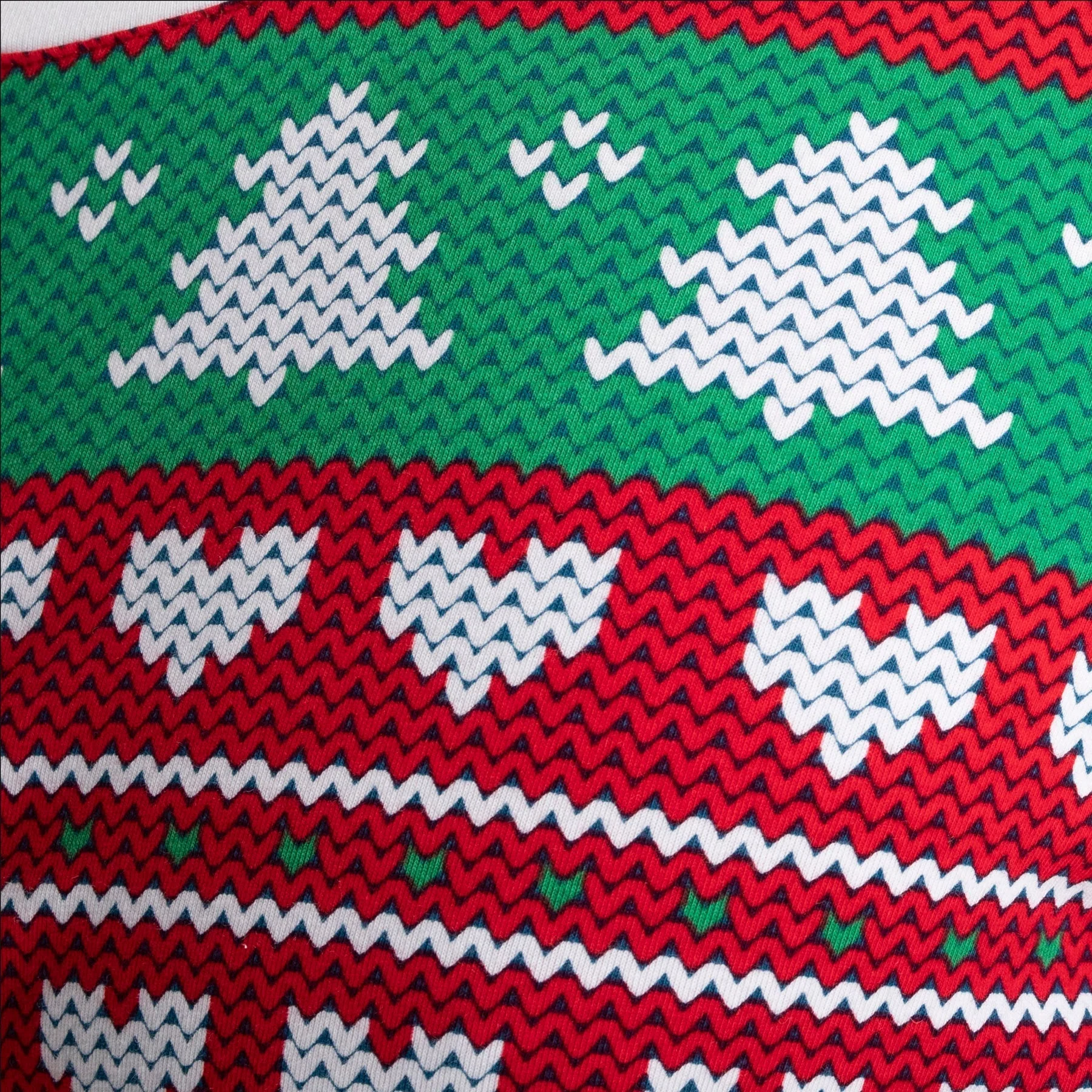 Roter Strickmuster Weihnachtspyjama Kinder - Image 7