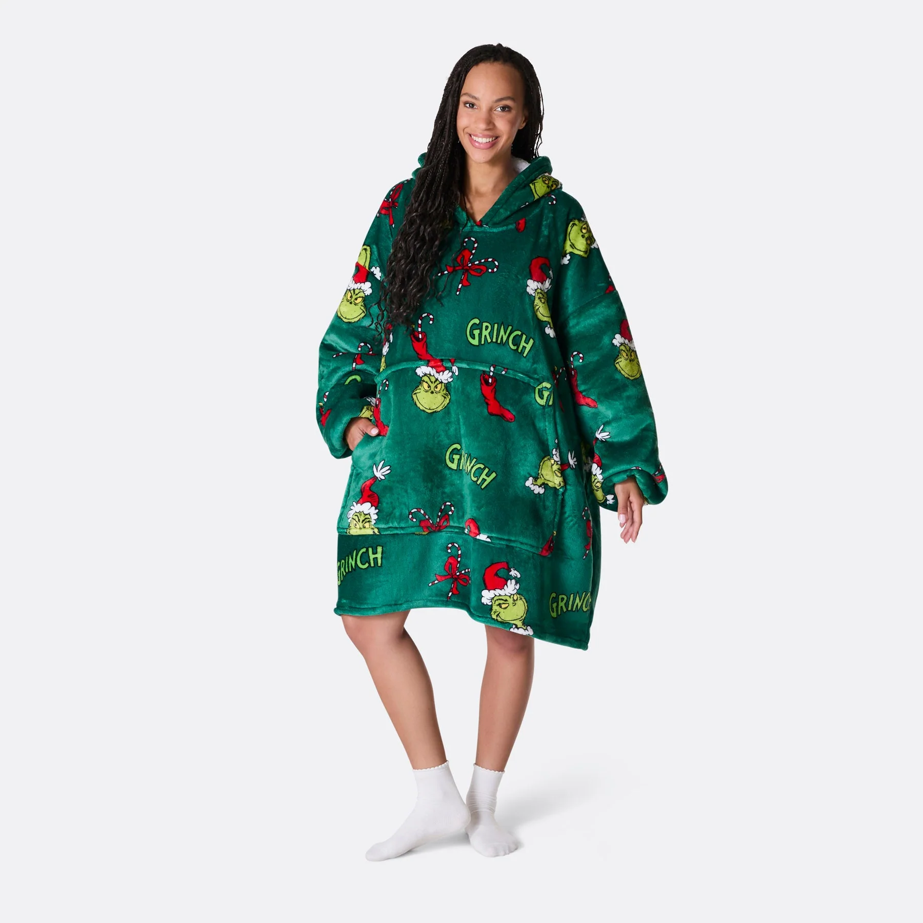 Grüner Der Grinch HappyHoodie - Image 2