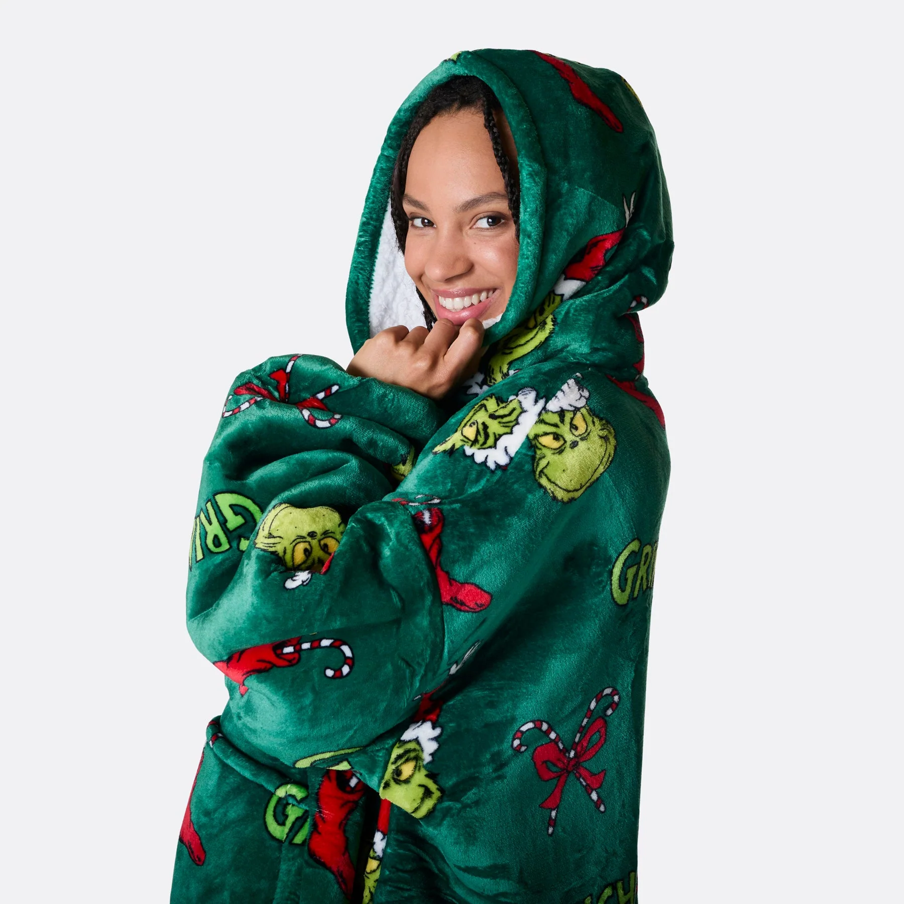 Grüner Der Grinch HappyHoodie - Image 4