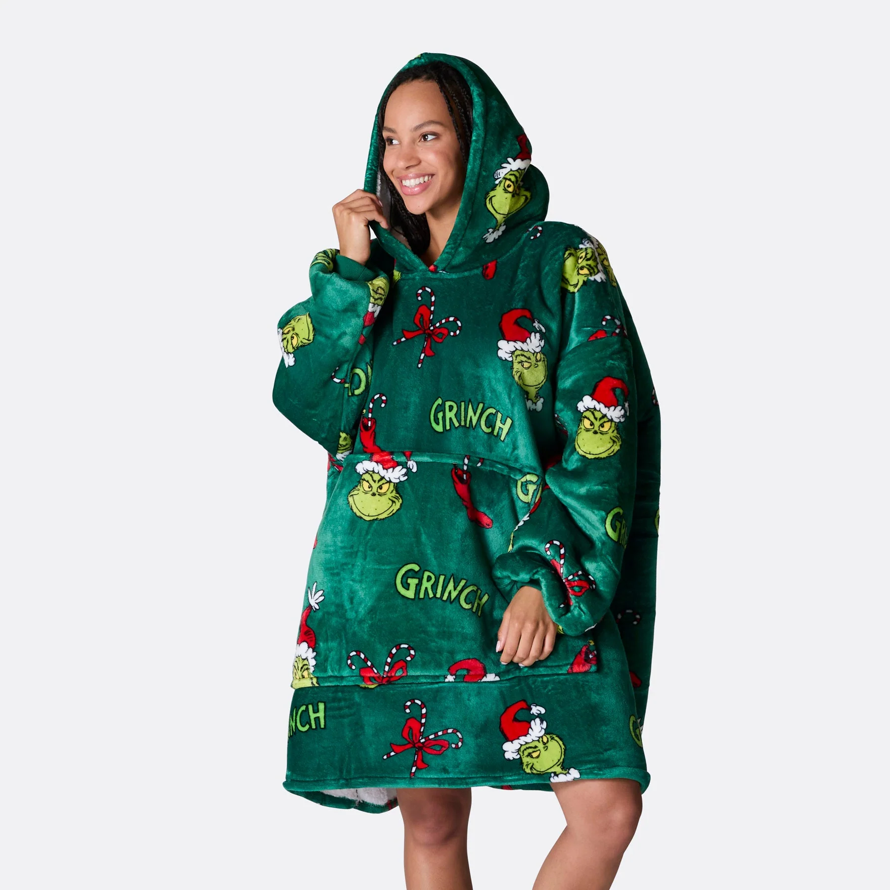 Grüner Der Grinch HappyHoodie - Image 7