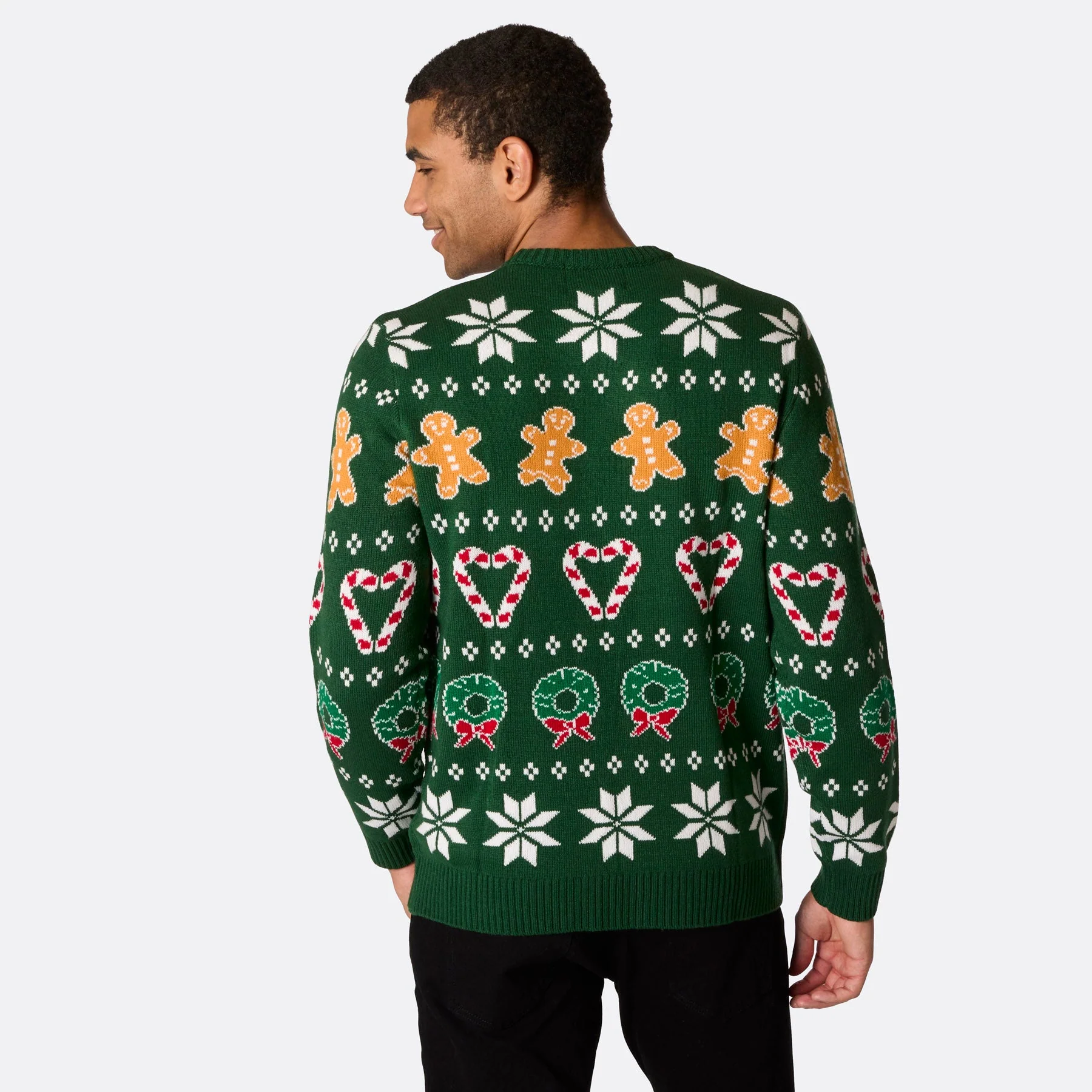 Grüner Klassischer Weihnachtspullover Herren - Image 4