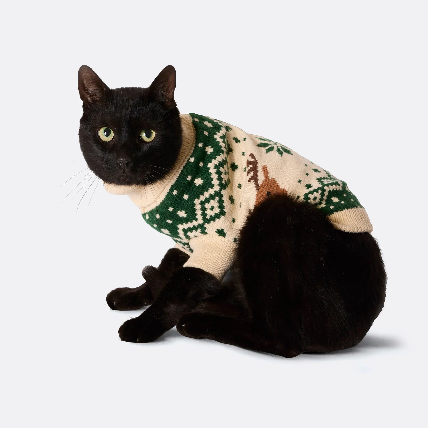 Grüner Retro Rentier Weihnachtspullover für die ganze Familie - Image 6