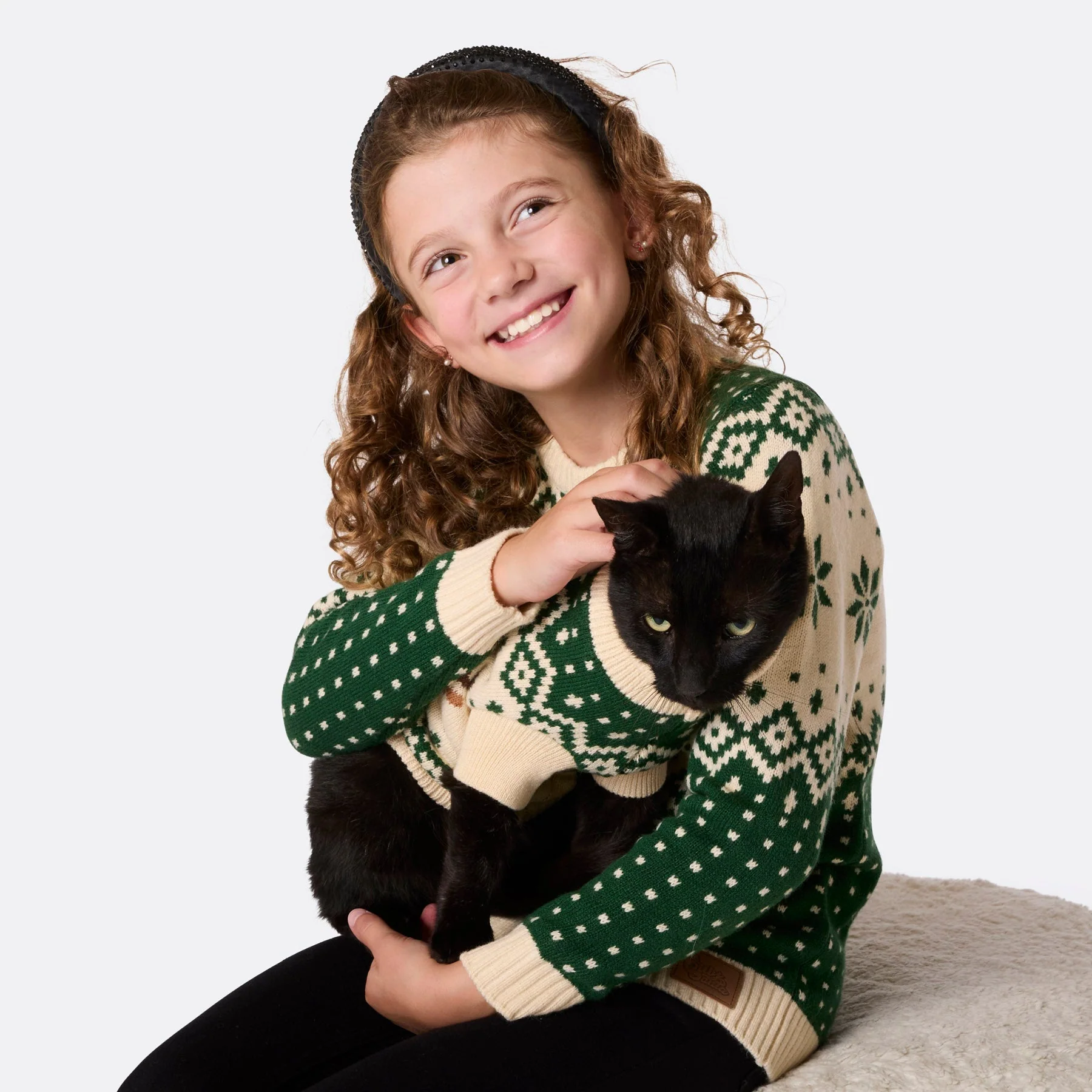 Grüner Retro Rentier Weihnachtspullover für die ganze Familie - Image 9