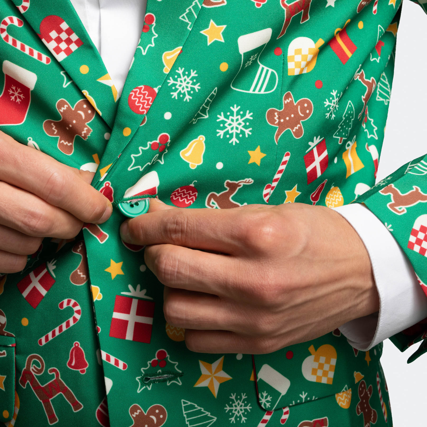 Grüner Weihnachtsblazer - Image 4