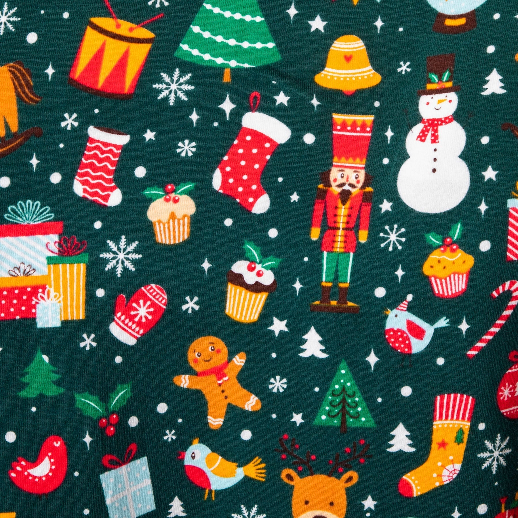 Grüner Weihnachtstraum Weihnachtspyjama mit Kragen Kinder - Image 4