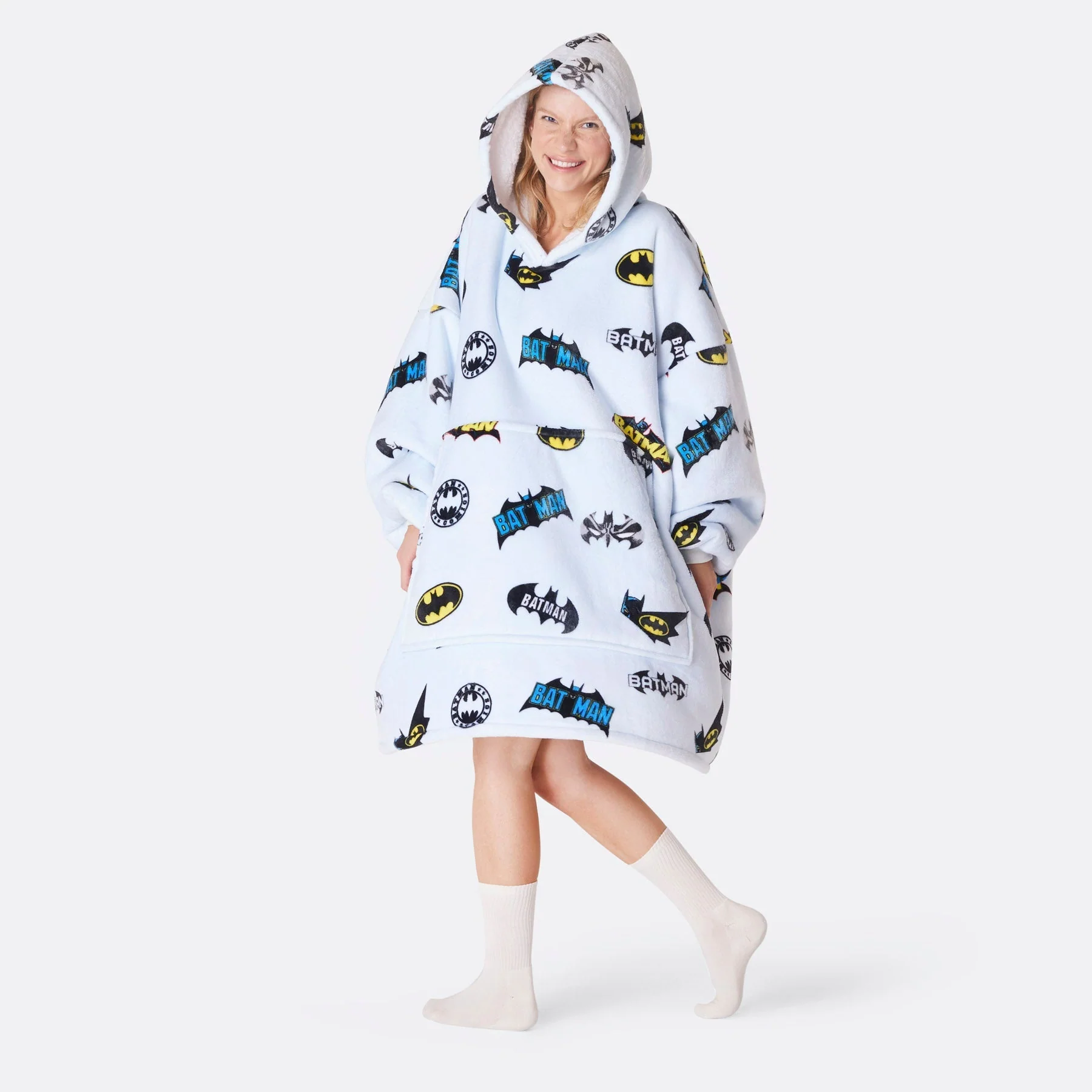 Hellblauer Batman HappyHoodie - Image 3