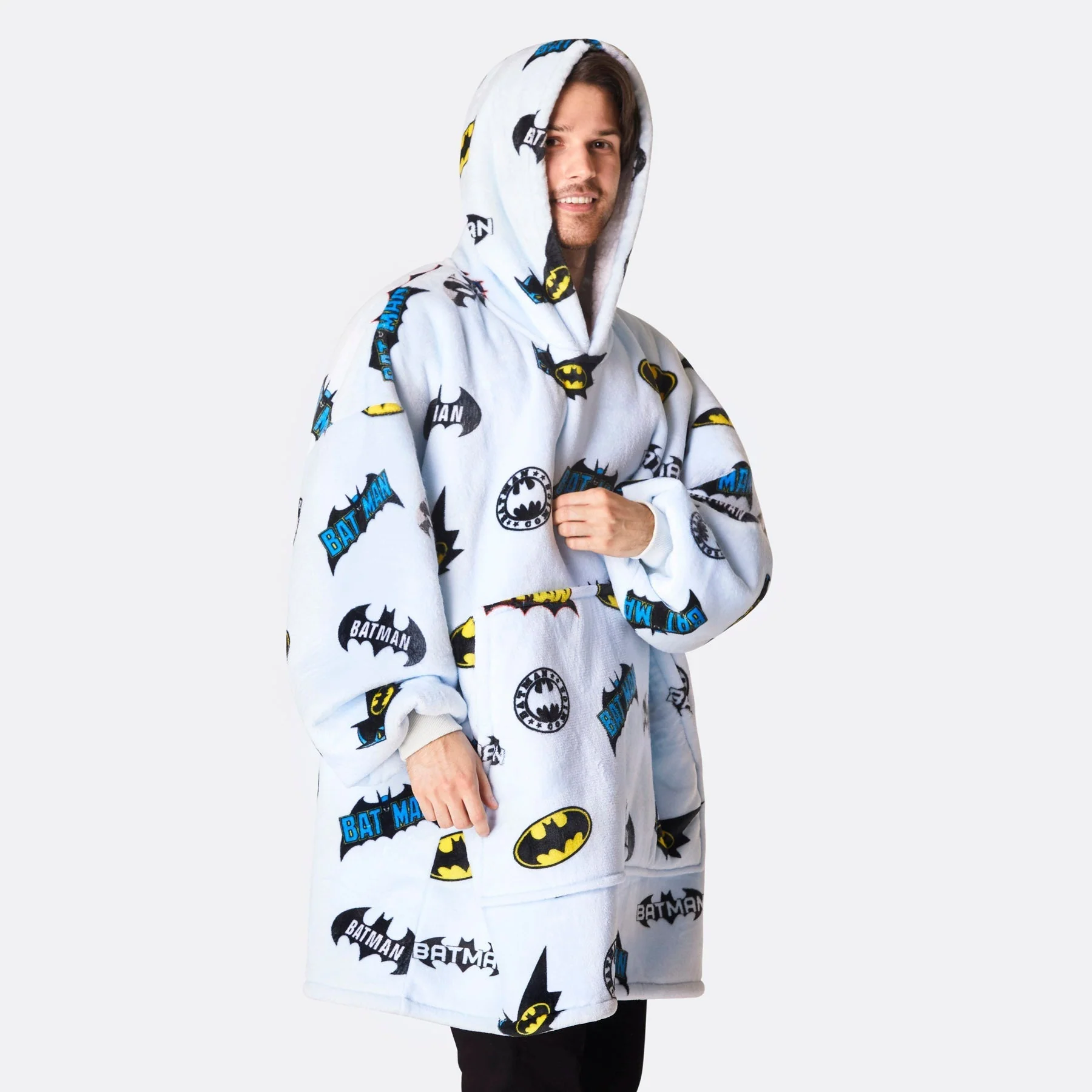 Hellblauer Batman HappyHoodie - Image 4