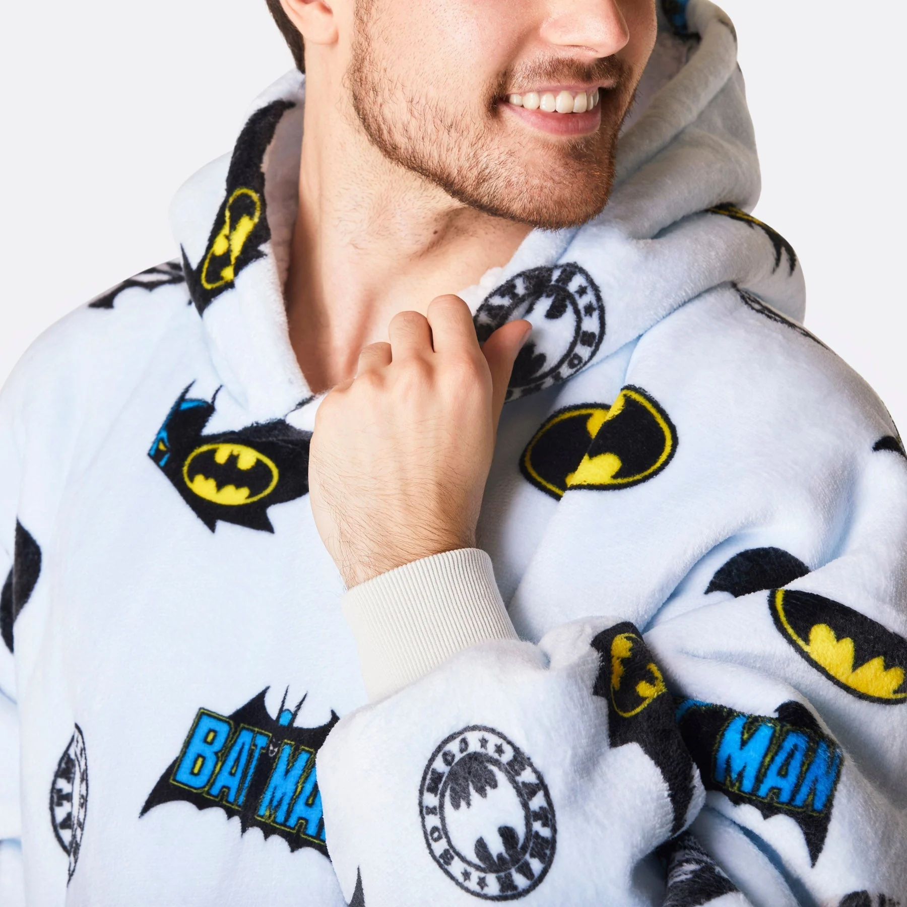Hellblauer Batman HappyHoodie - Image 7